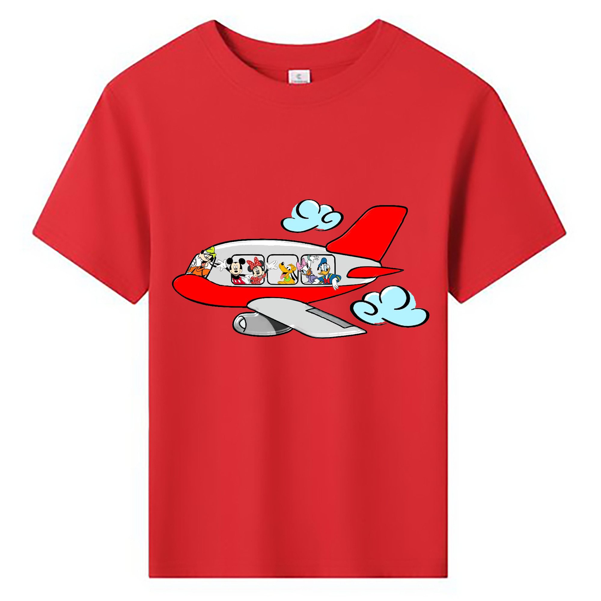 ミッキーマウス Mickey Mouse 綿100％キッズTシャツ（フロントプリント）