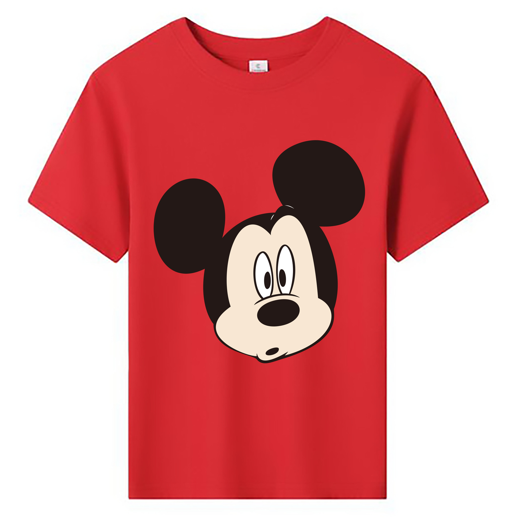 ミッキーマウス Mickey Mouse 綿100％キッズTシャツ（フロントプリント）