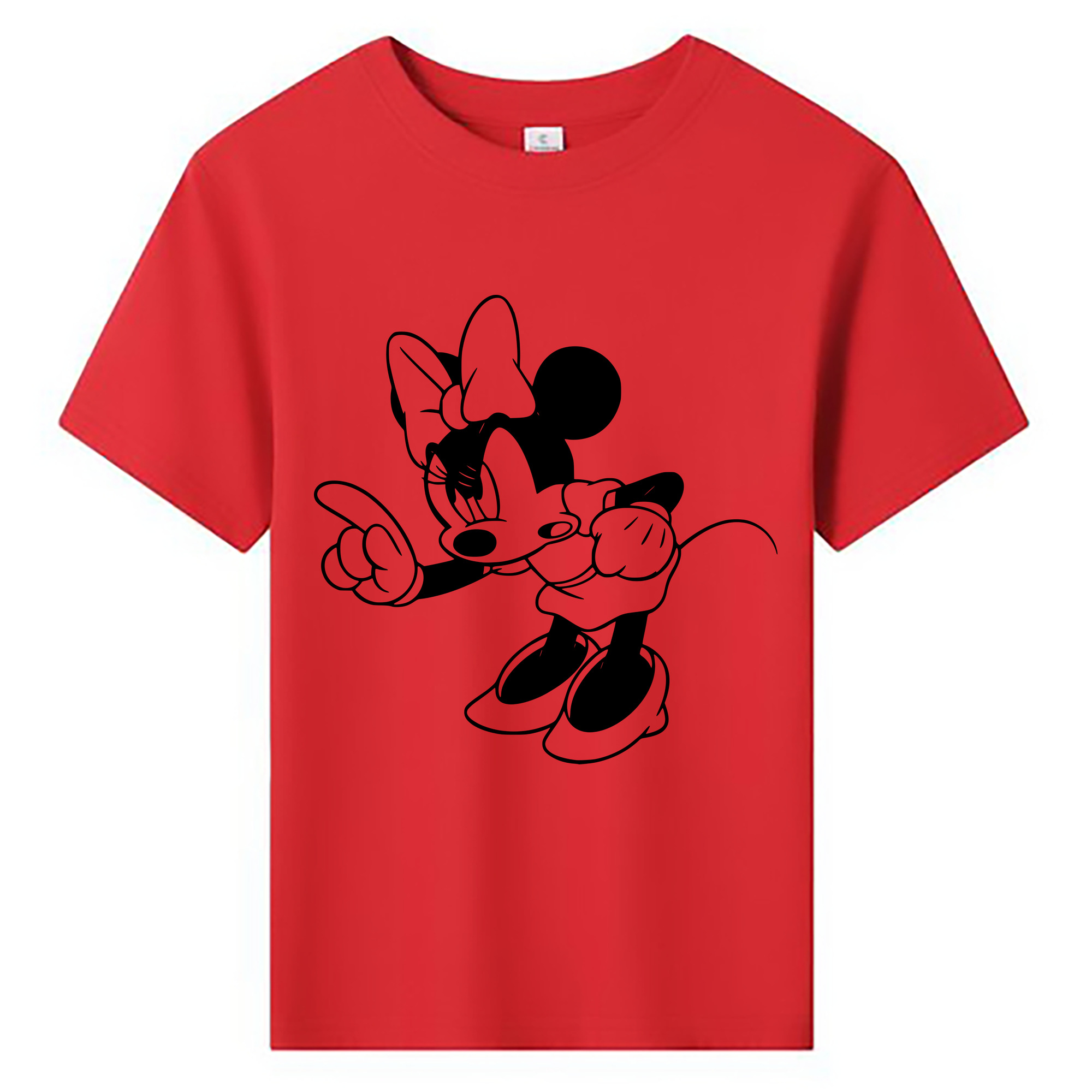 ミッキーマウス Mickey Mouse 綿100％キッズTシャツ（フロントプリント）