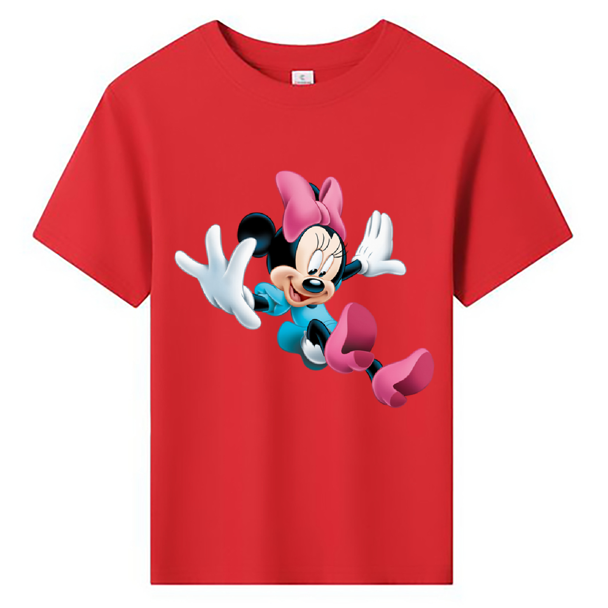 ミッキーマウス Mickey Mouse 綿100％キッズTシャツ（フロントプリント）