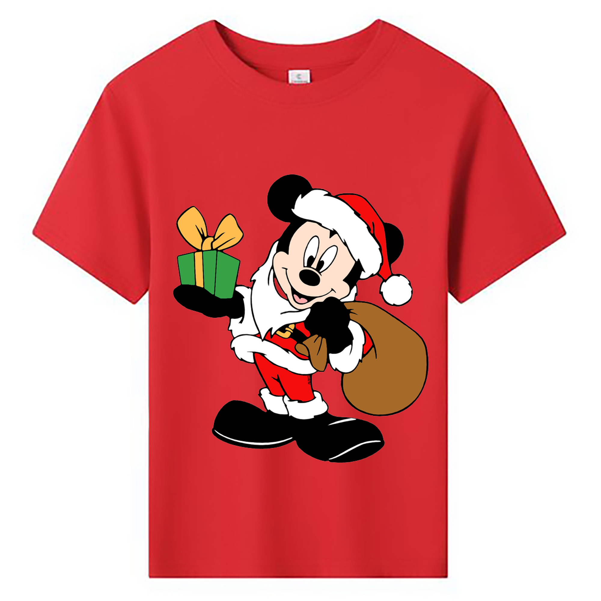 ミッキーマウス Mickey Mouse 綿100％キッズTシャツ（フロントプリント）