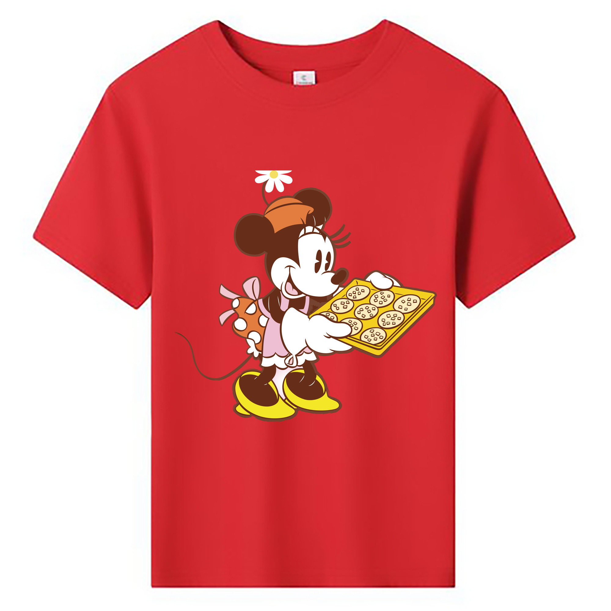 ミッキーマウス Mickey Mouse 綿100％キッズTシャツ（フロントプリント）