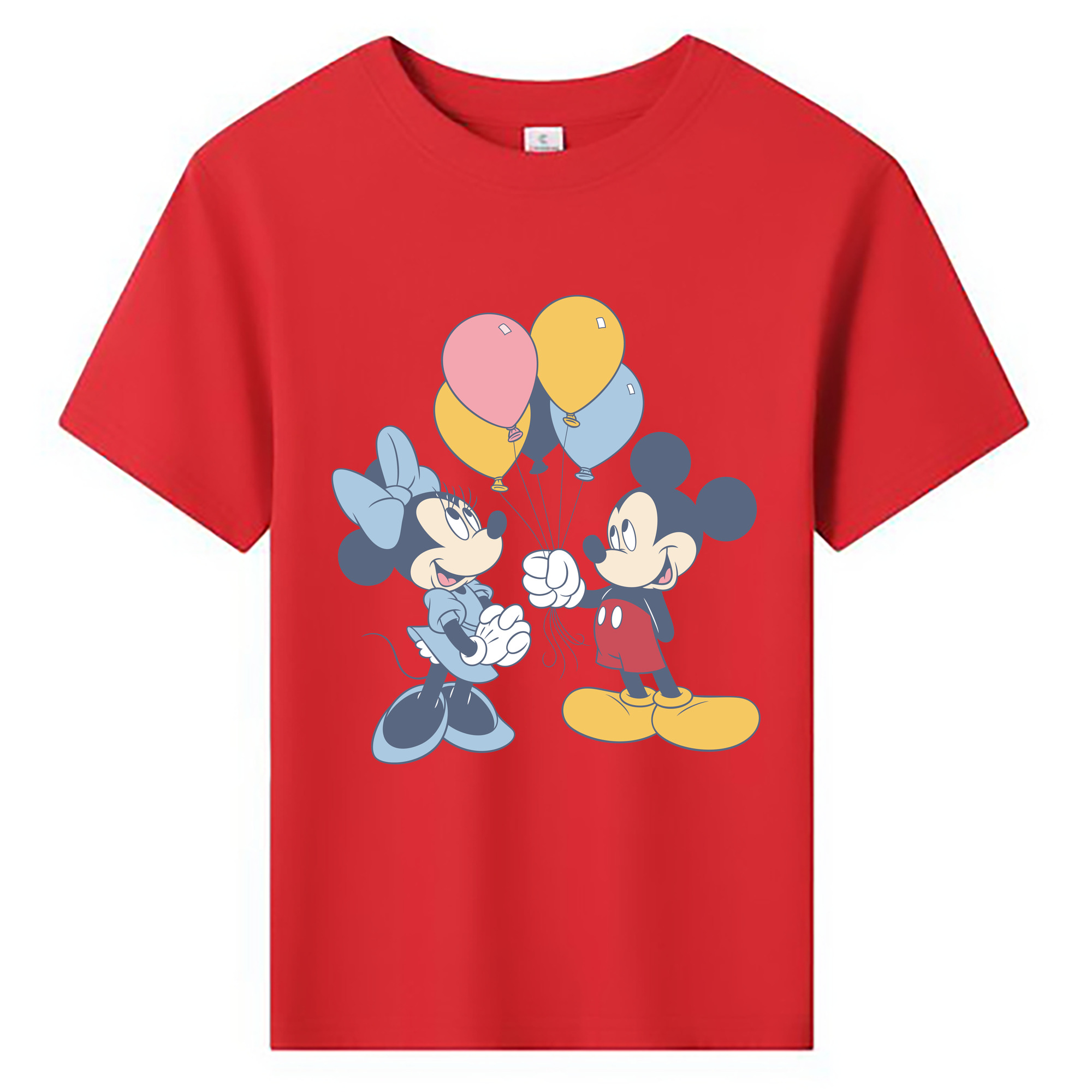 ミッキーマウス Mickey Mouse 綿100％キッズTシャツ（フロントプリント）