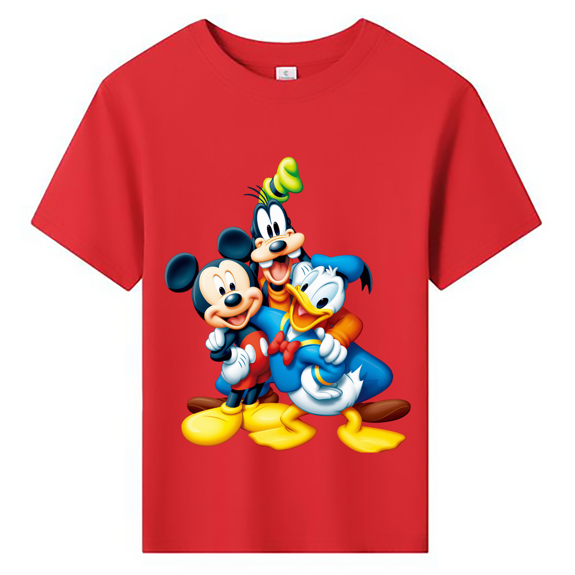ミッキーマウス Mickey Mouse 綿100％キッズTシャツ（フロントプリント）