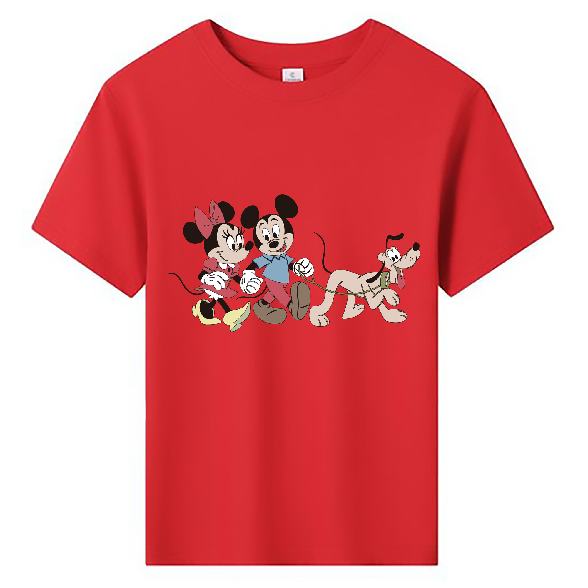ミッキーマウス Mickey Mouse 綿100％キッズTシャツ（フロントプリント）