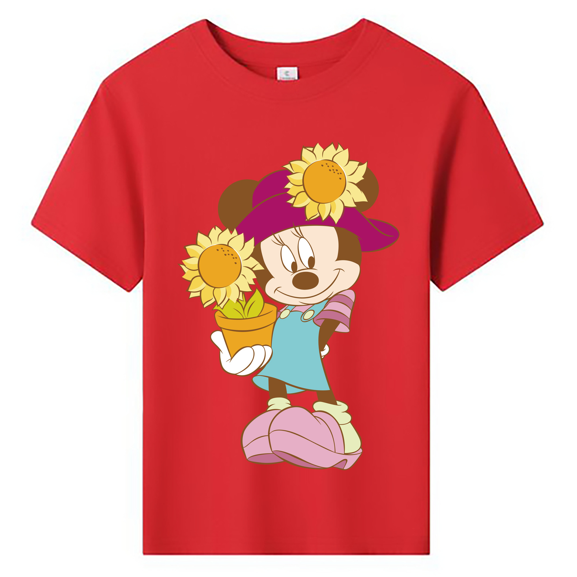 ミッキーマウス Mickey Mouse 綿100％キッズTシャツ（フロントプリント）