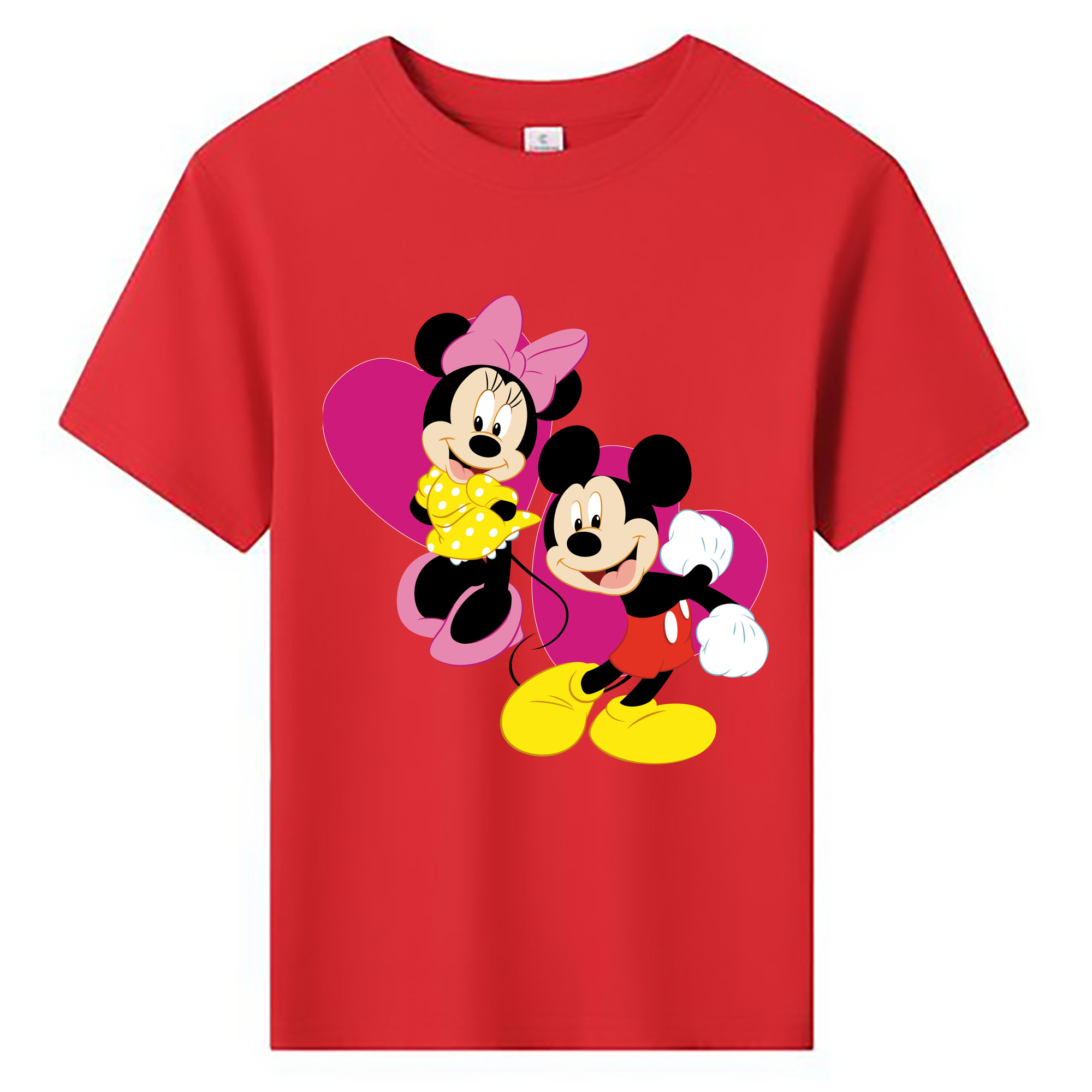 ミッキーマウス Mickey Mouse 綿100％キッズTシャツ（フロントプリント）