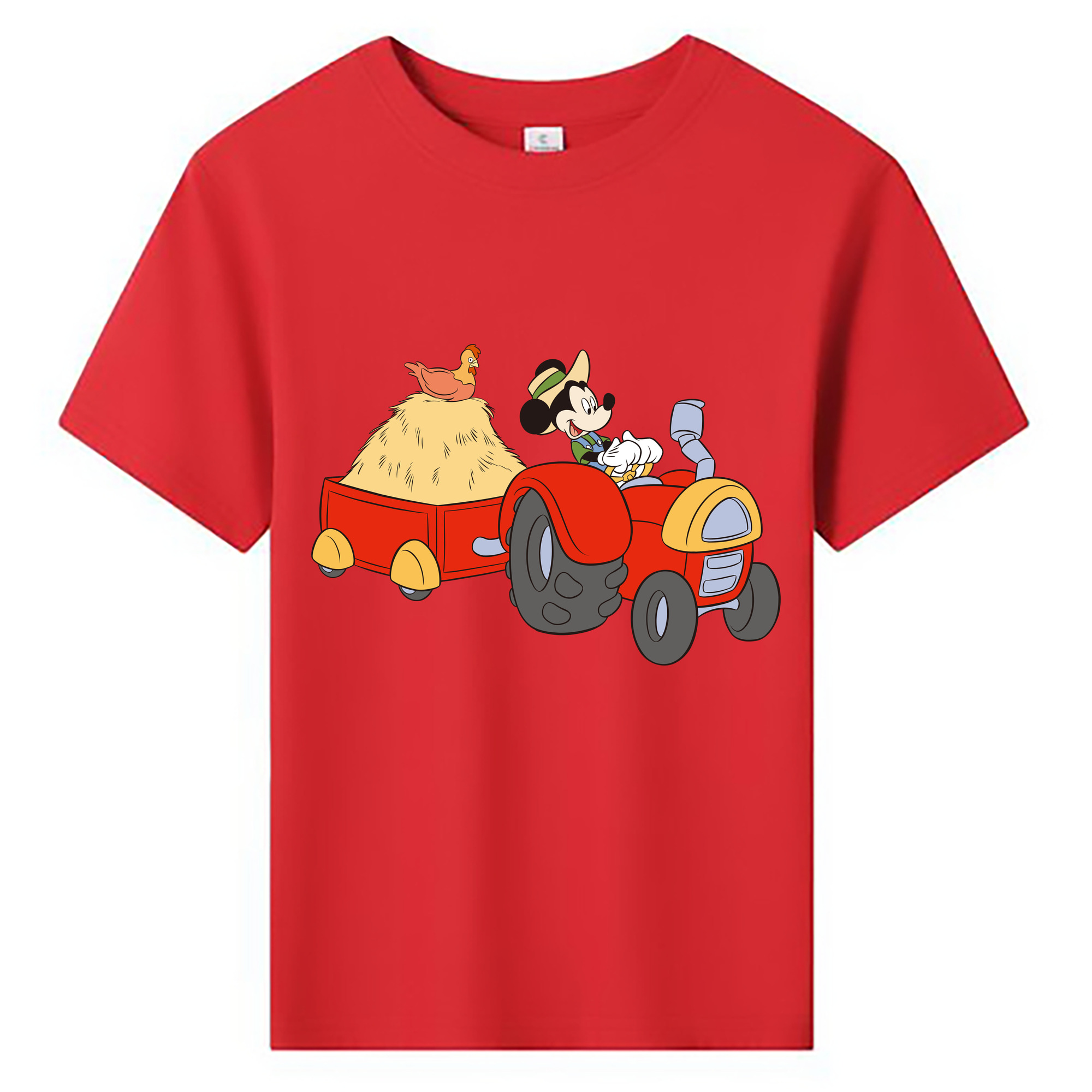ミッキーマウス Mickey Mouse 綿100％キッズTシャツ（フロントプリント）