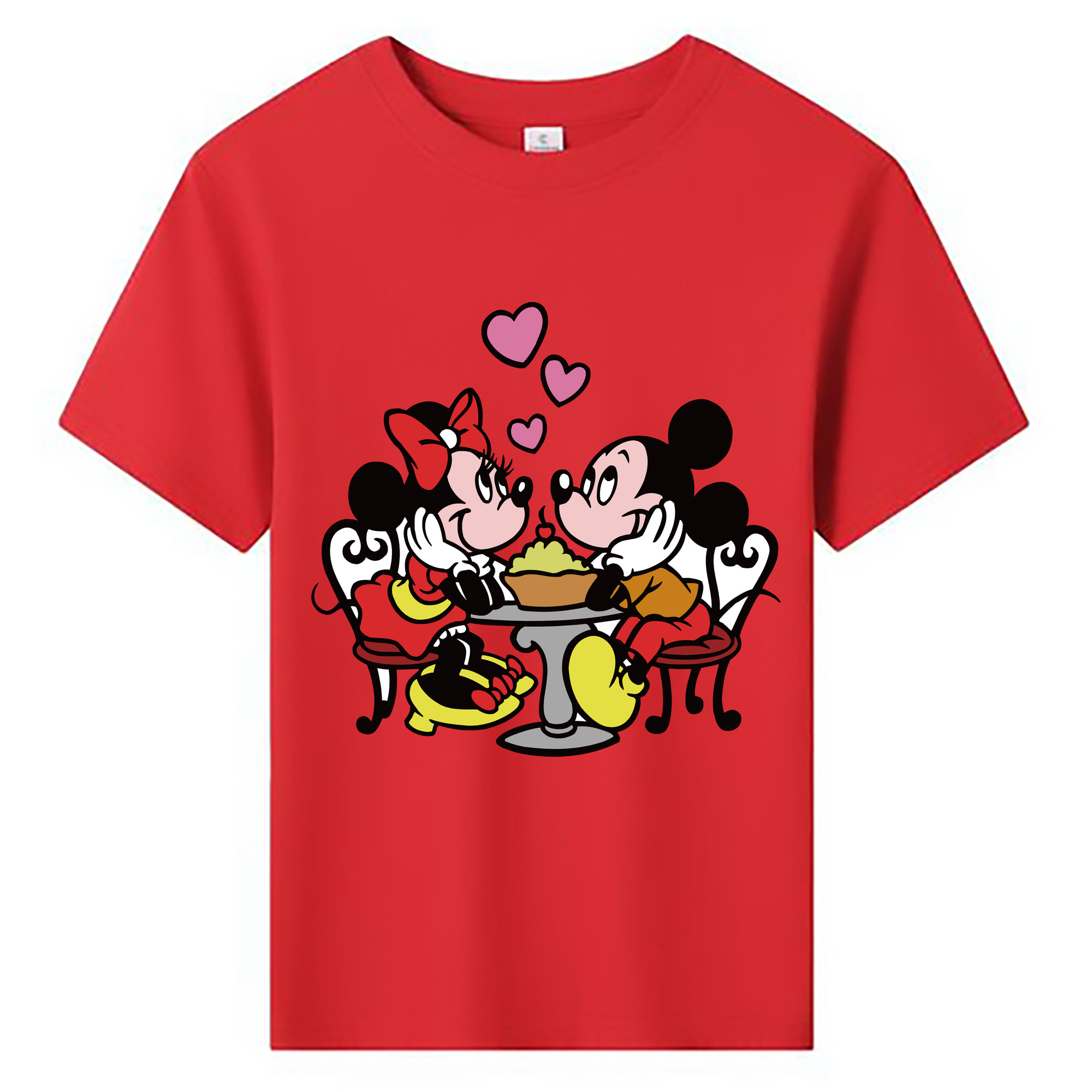 ミッキーマウス Mickey Mouse 綿100％キッズTシャツ（フロントプリント）