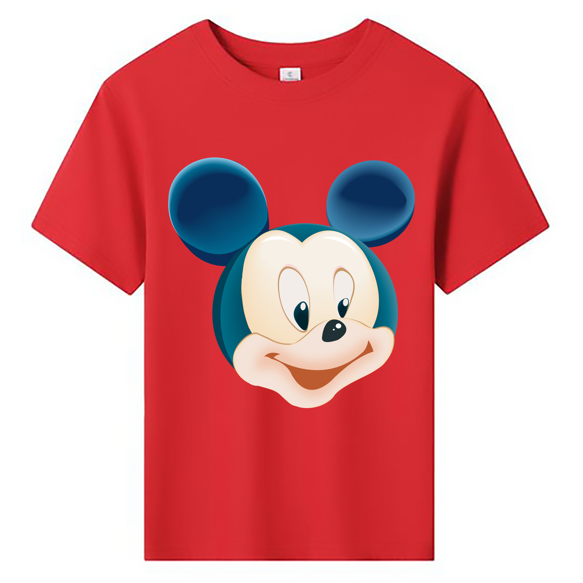 ミッキーマウス Mickey Mouse 綿100％キッズTシャツ（フロントプリント）