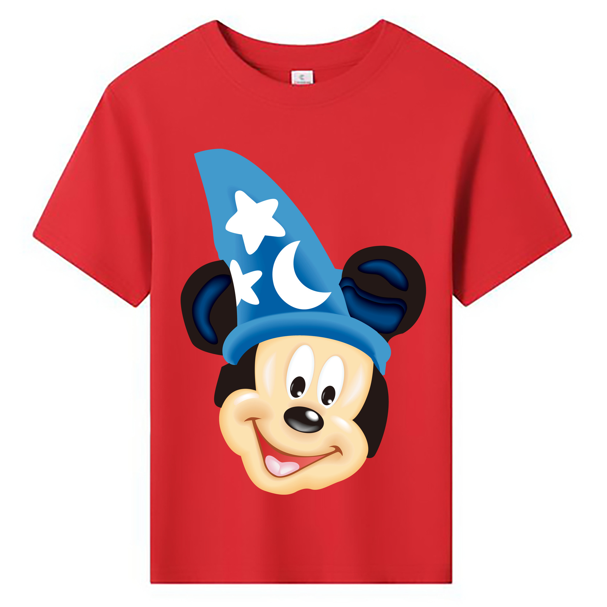 ミッキーマウス Mickey Mouse 綿100％キッズTシャツ（フロントプリント）