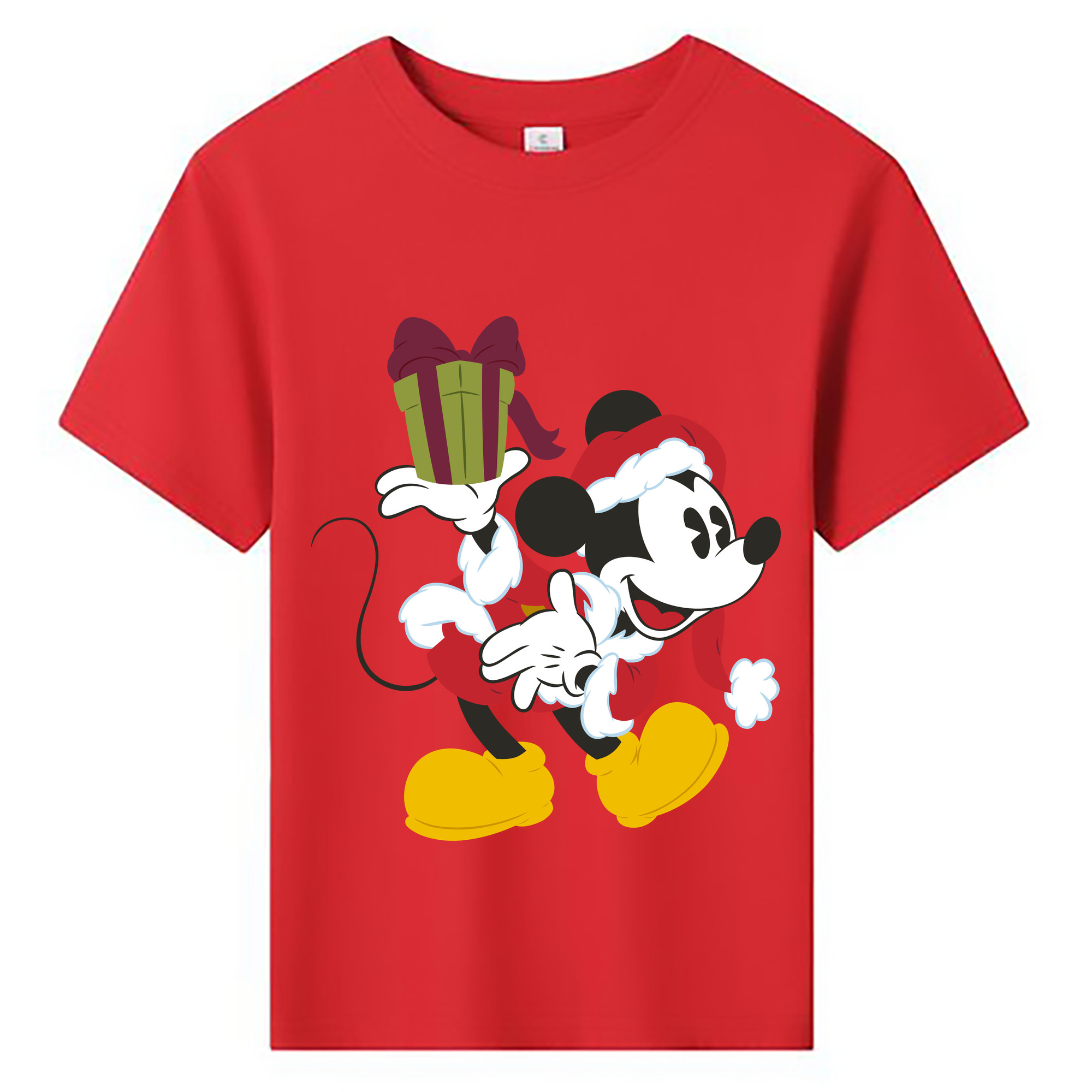 ミッキーマウス Mickey Mouse 綿100％キッズTシャツ（フロントプリント）