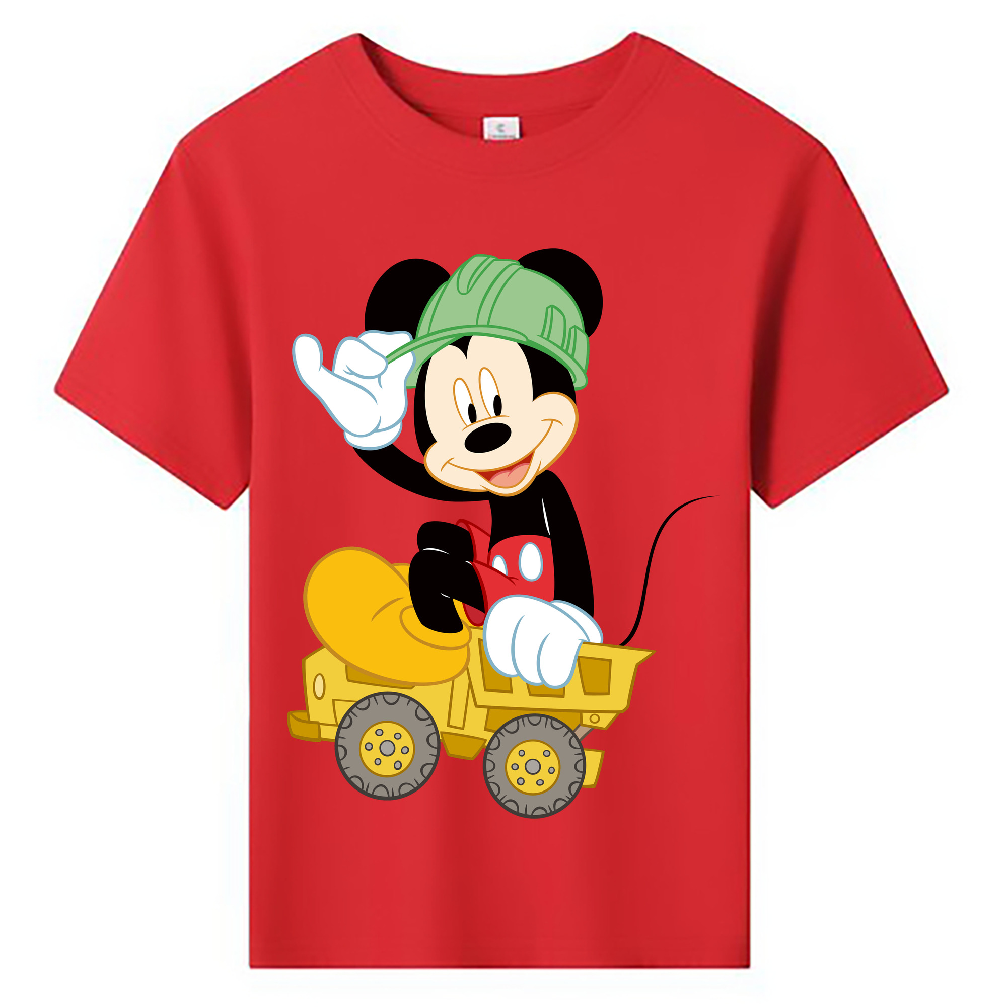ミッキーマウス Mickey Mouse 綿100％キッズTシャツ（フロントプリント）