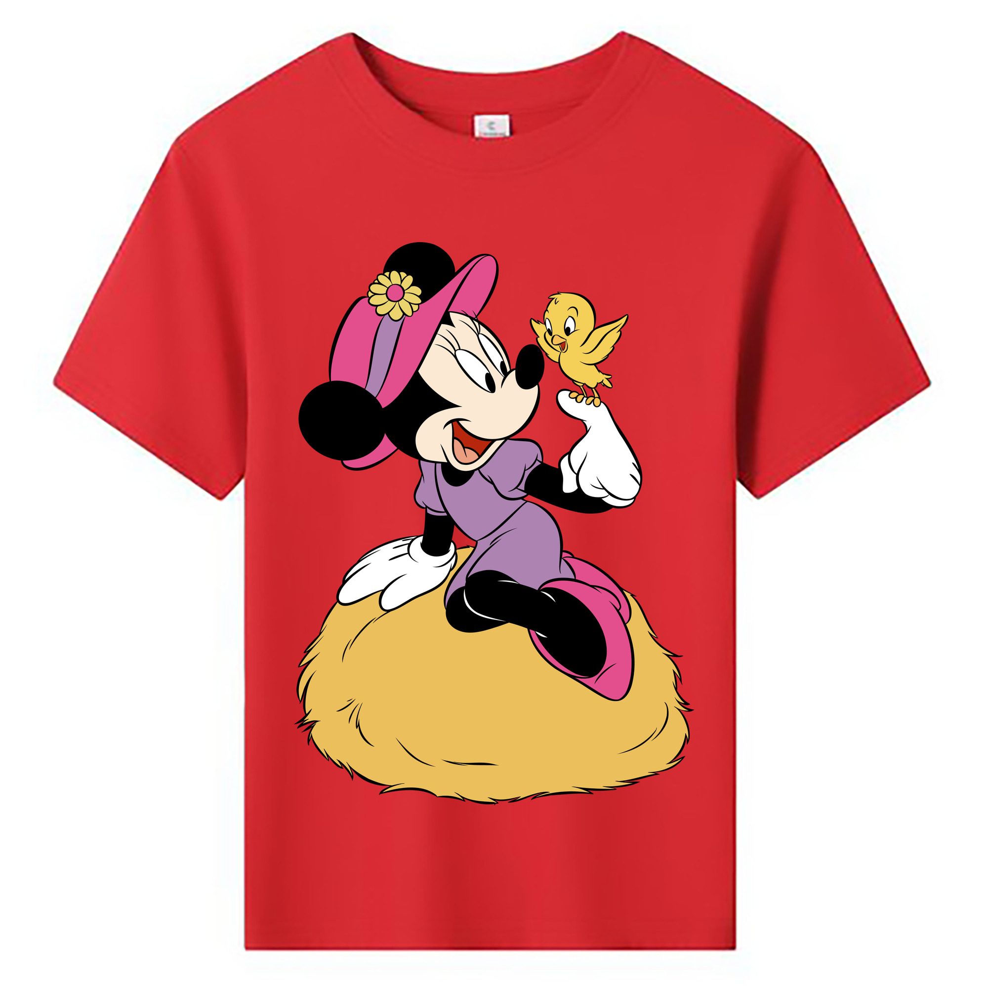 ミッキーマウス Mickey Mouse 綿100％キッズTシャツ（フロントプリント）