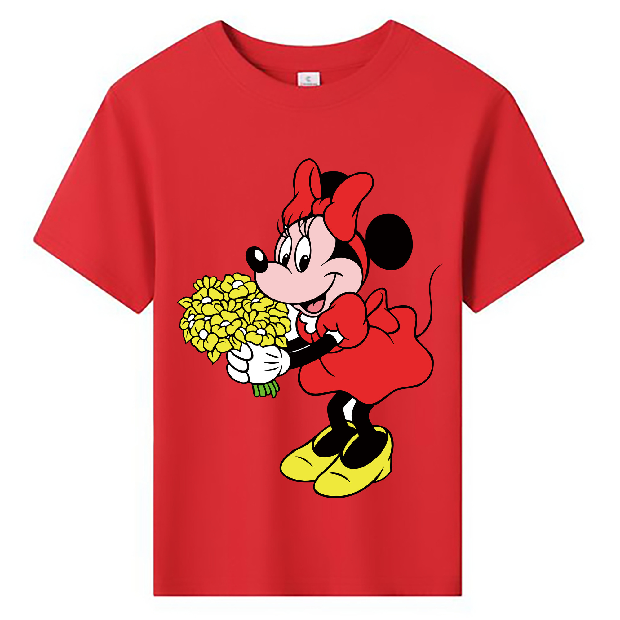 ミッキーマウス Mickey Mouse 綿100％キッズTシャツ（フロントプリント）