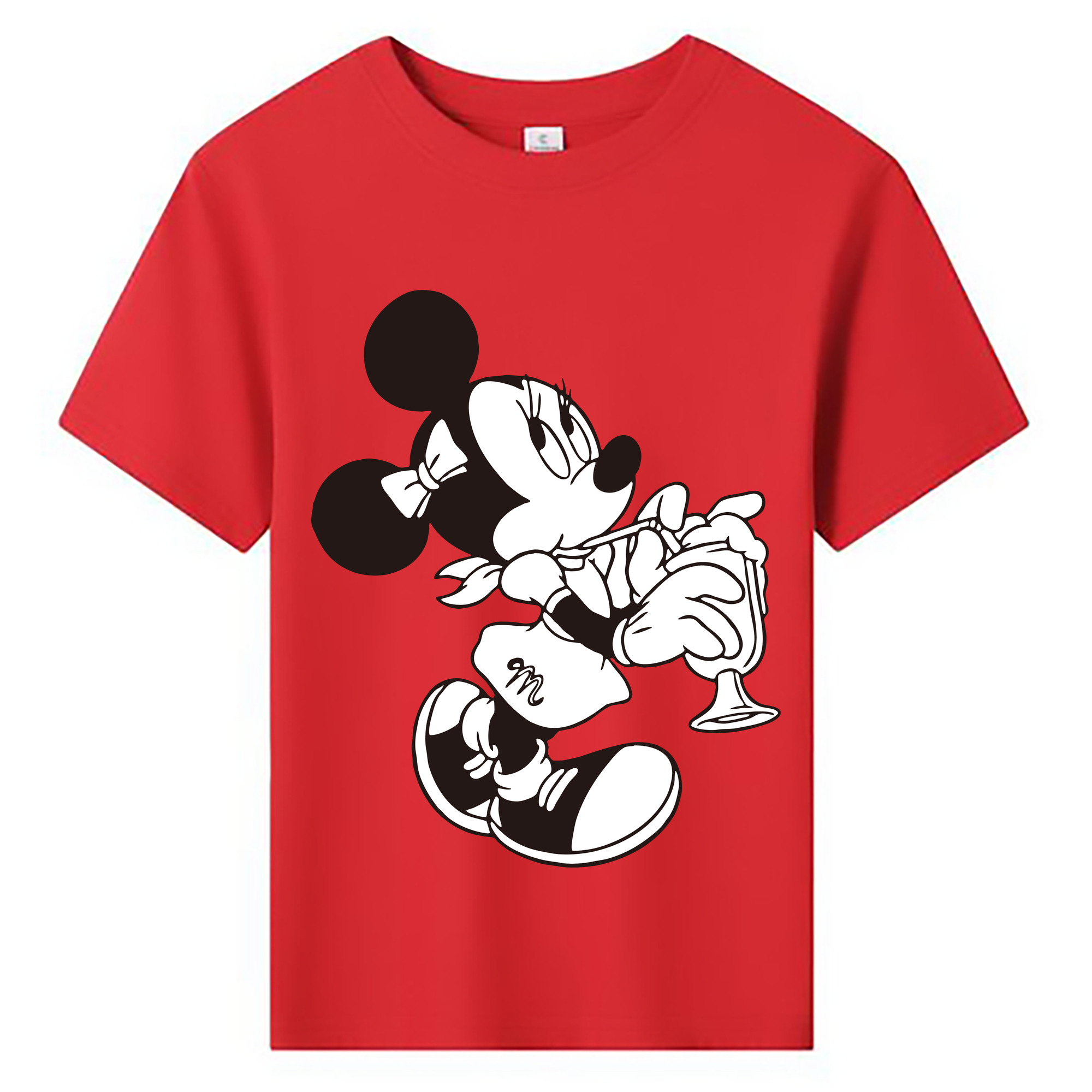 ミッキーマウス Mickey Mouse 綿100％キッズTシャツ（フロントプリント）