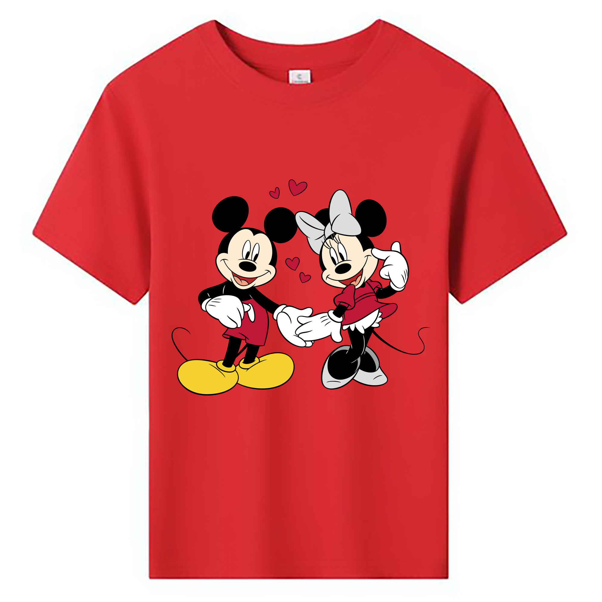 ミッキーマウス Mickey Mouse 綿100％キッズTシャツ（フロントプリント）