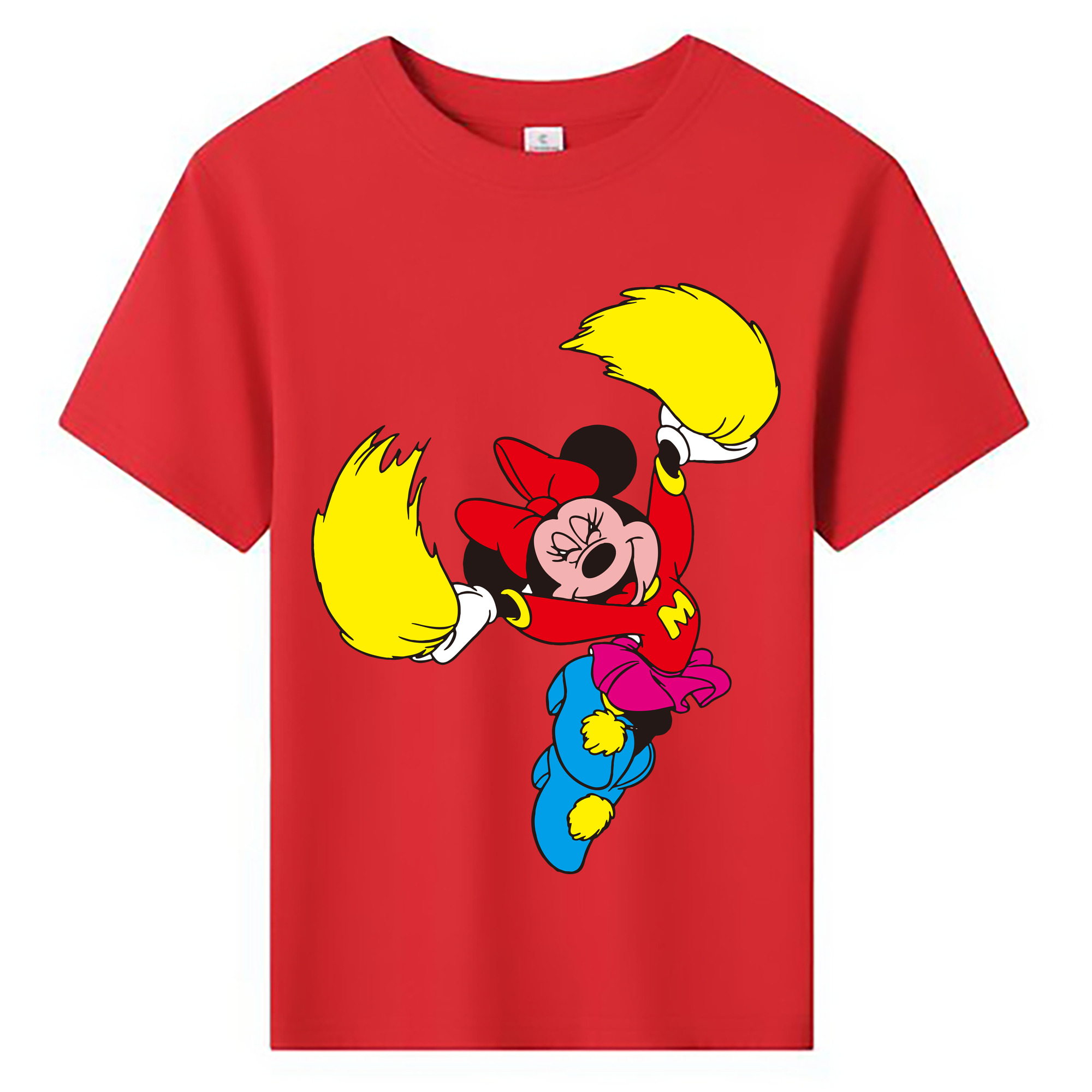 ミッキーマウス Mickey Mouse 綿100％キッズTシャツ（フロントプリント）