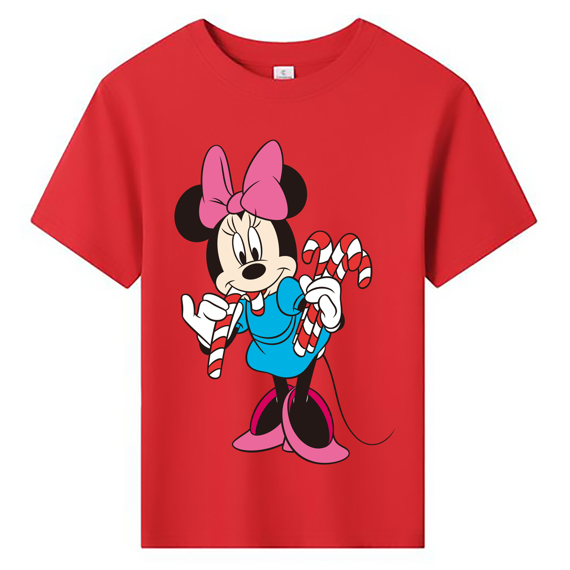 ミッキーマウス Mickey Mouse 綿100％キッズTシャツ（フロントプリント）