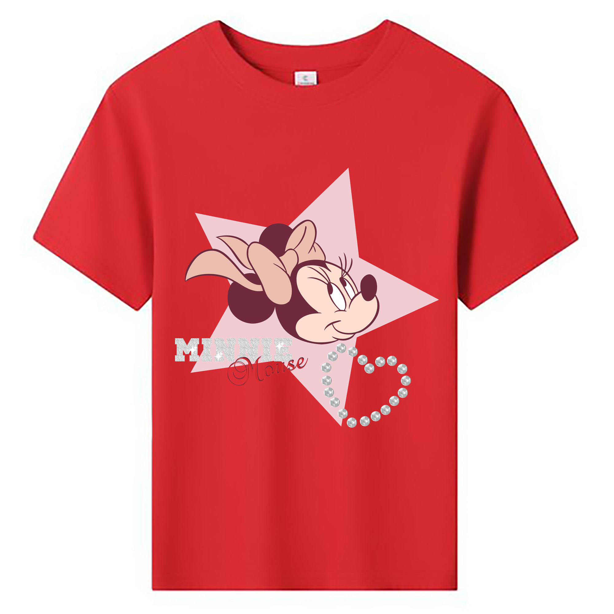 ミッキーマウス Mickey Mouse 綿100％キッズTシャツ（フロントプリント）