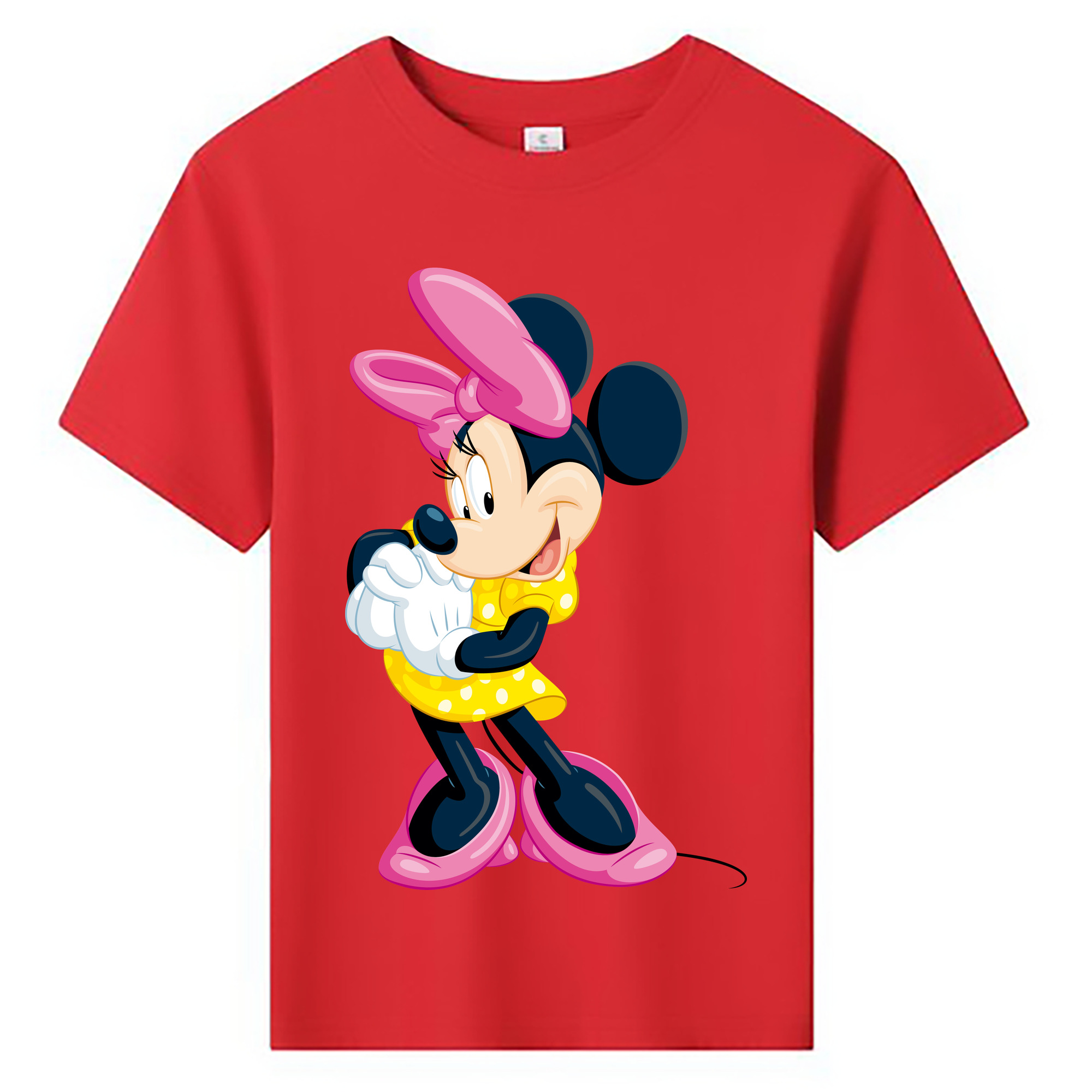 ミッキーマウス Mickey Mouse 綿100％キッズTシャツ（フロントプリント）