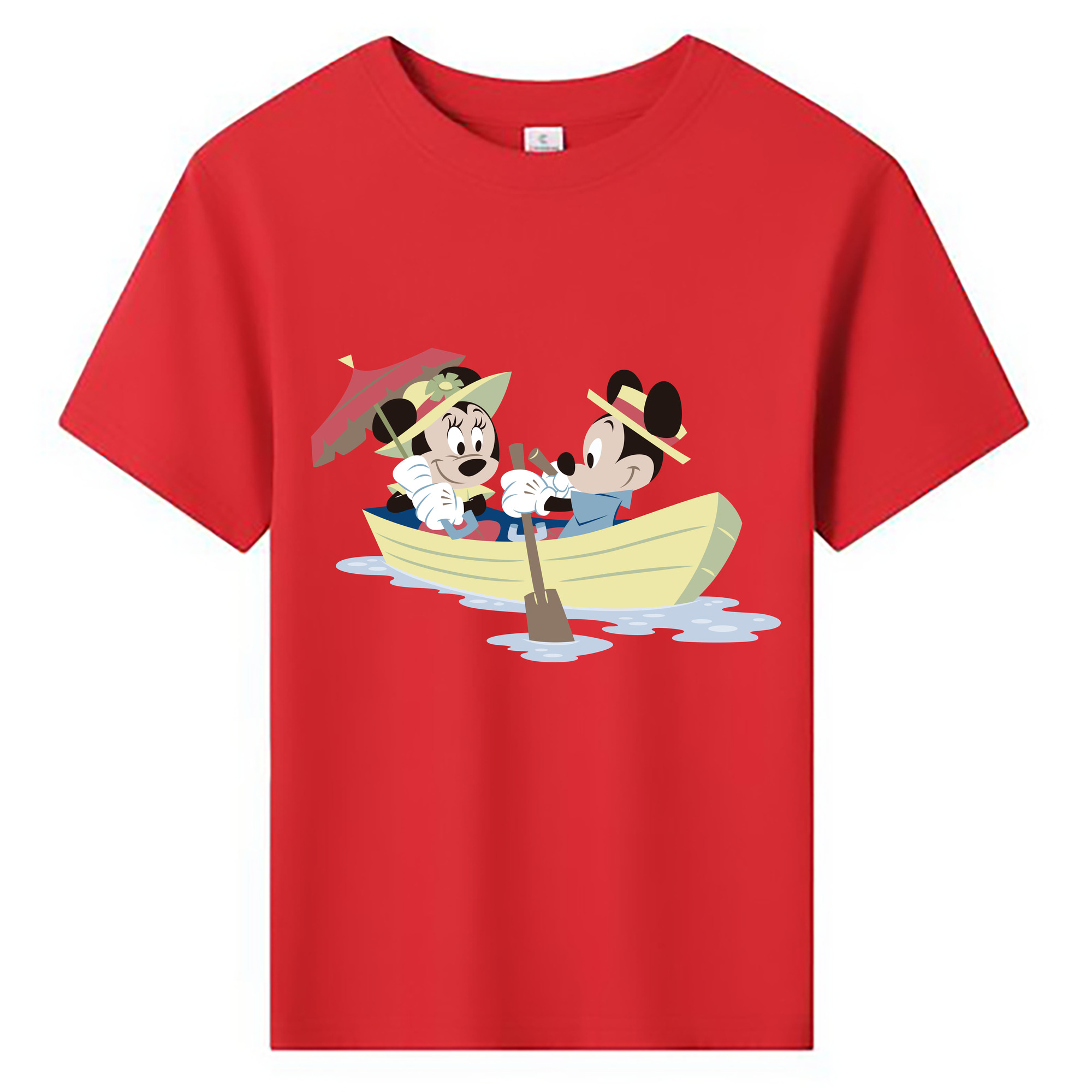 ミッキーマウス Mickey Mouse 綿100％キッズTシャツ（フロントプリント）