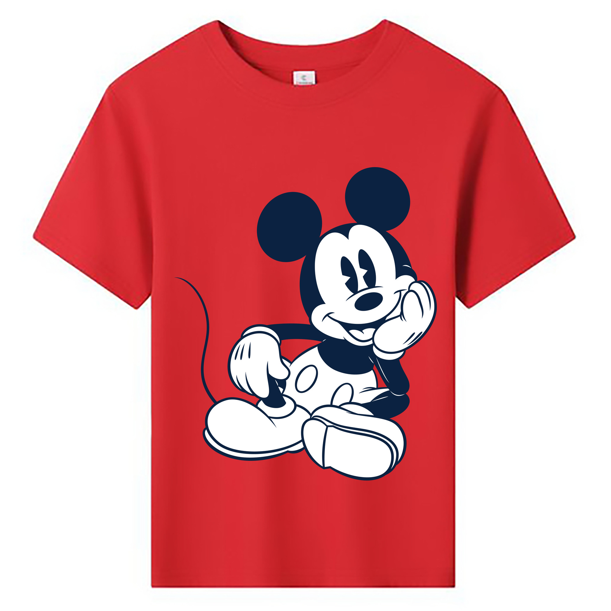 ミッキーマウス Mickey Mouse 綿100％キッズTシャツ（フロントプリント）