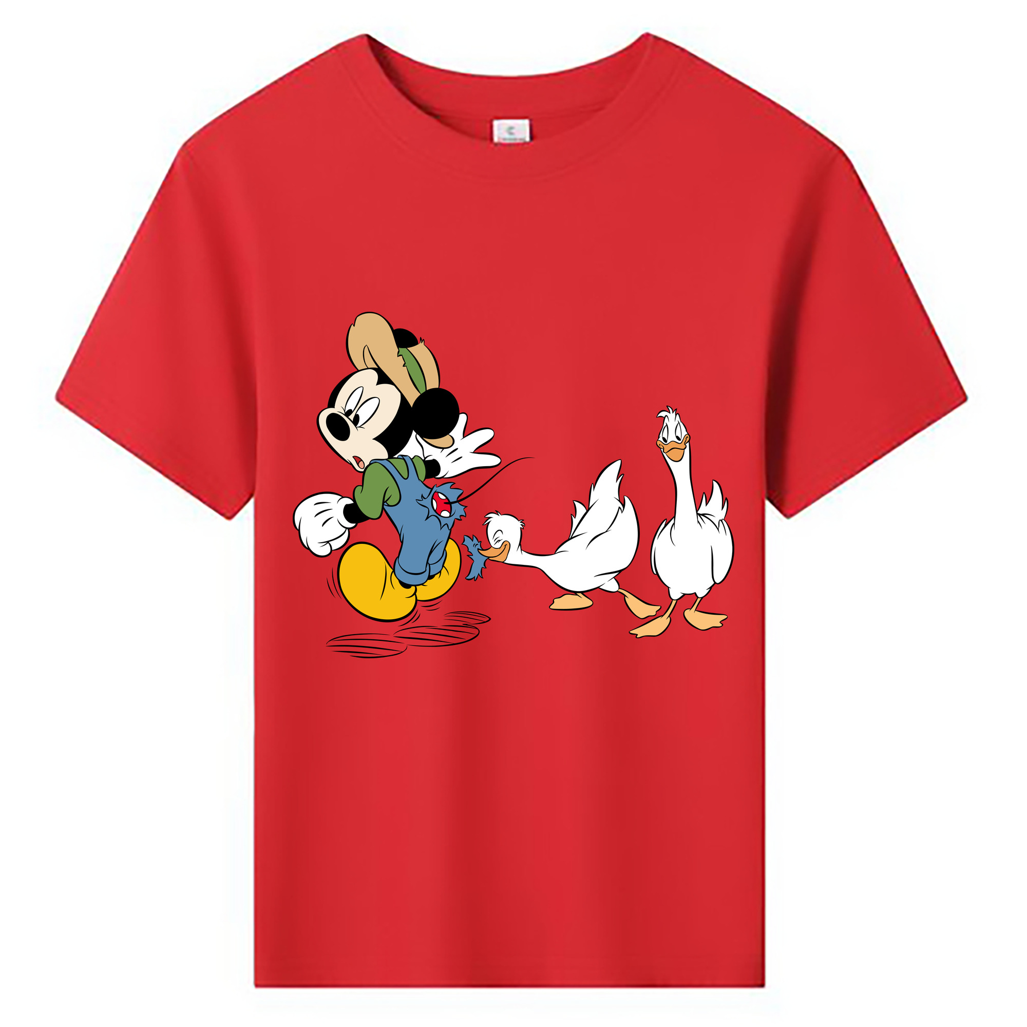 ミッキーマウス Mickey Mouse 綿100％キッズTシャツ（フロントプリント）