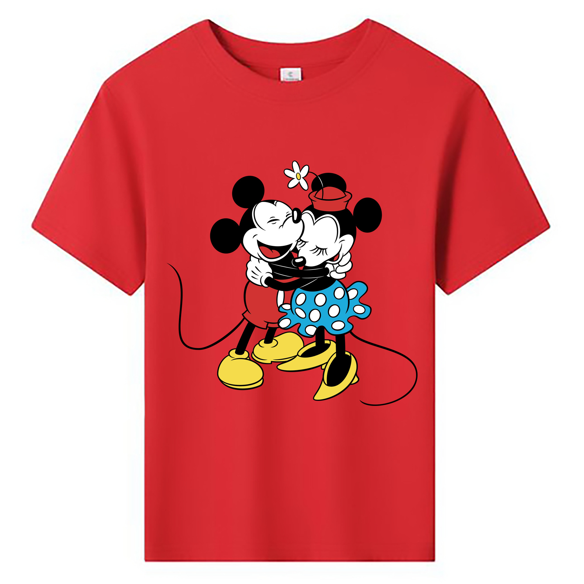 ミッキーマウス Mickey Mouse 綿100％キッズTシャツ（フロントプリント）