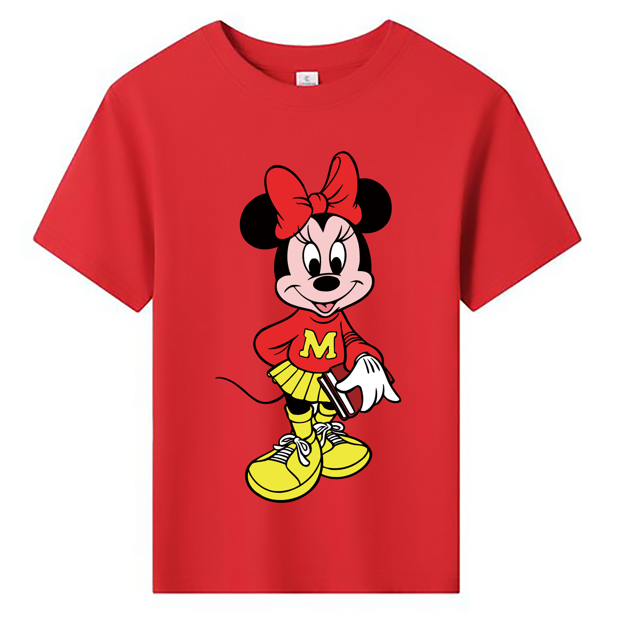 ミッキーマウス Mickey Mouse 綿100％キッズTシャツ（フロントプリント）