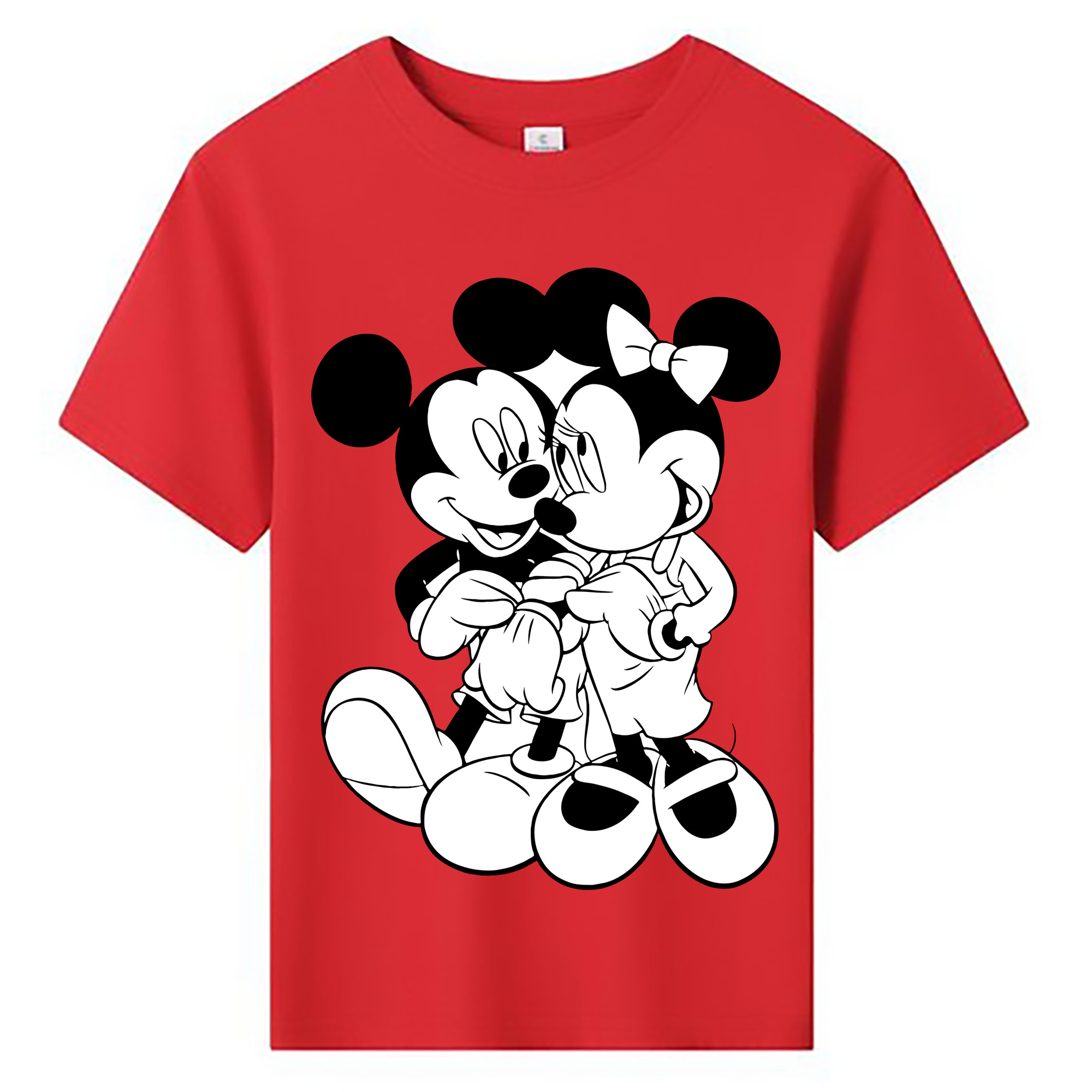 ミッキーマウス Mickey Mouse 綿100％キッズTシャツ（フロントプリント）