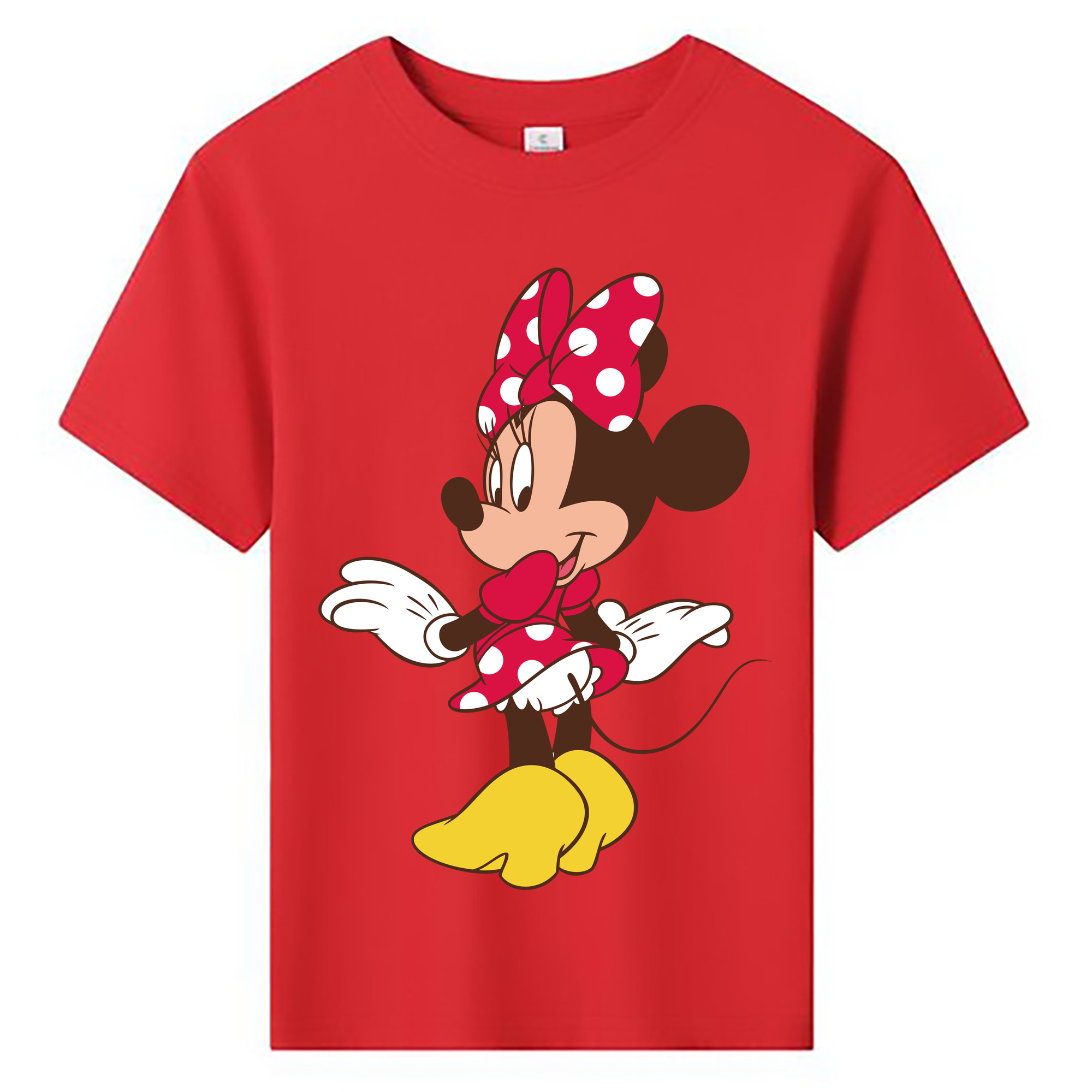 ミッキーマウス Mickey Mouse 綿100％キッズTシャツ（フロントプリント）