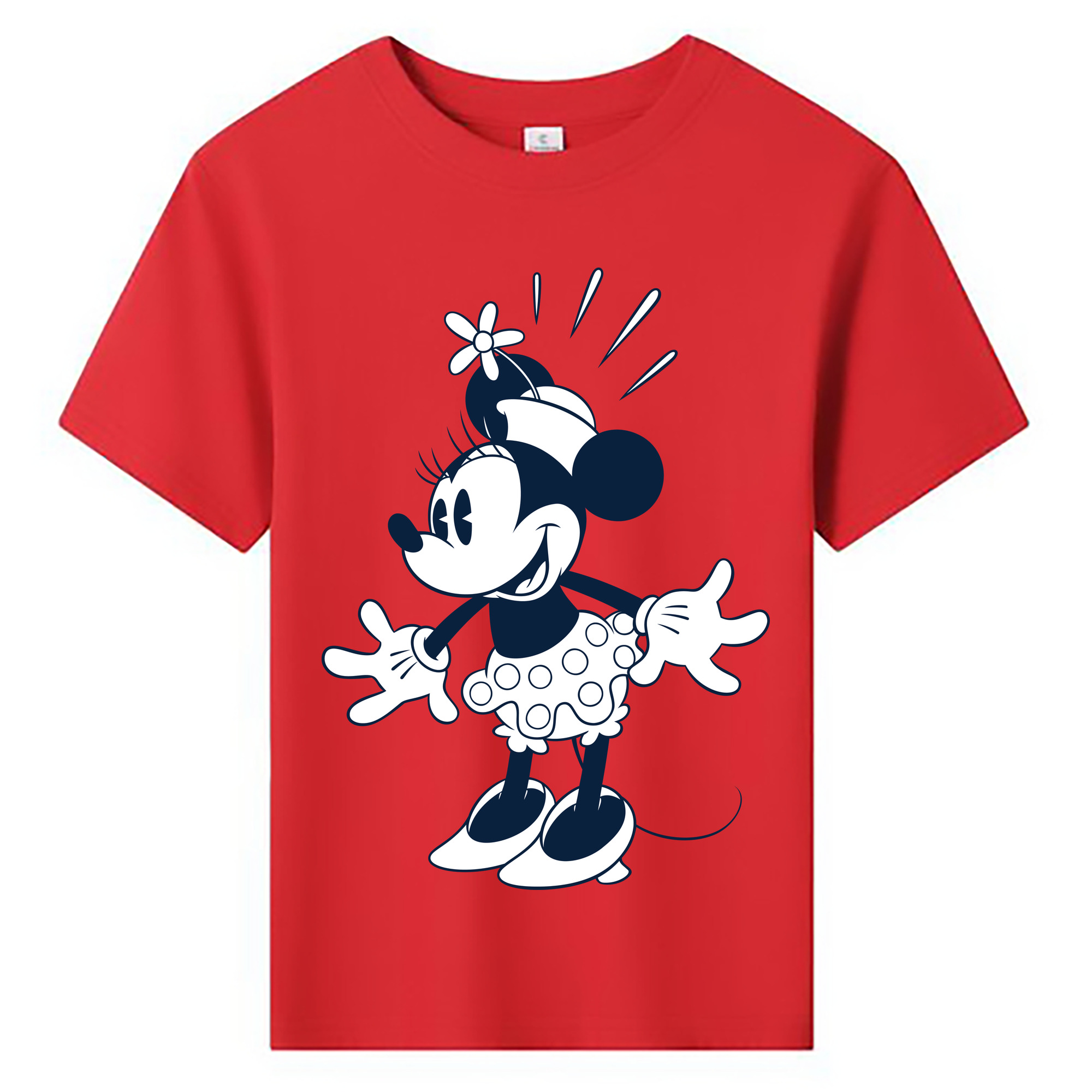 ミッキーマウス Mickey Mouse 綿100％キッズTシャツ（フロントプリント）
