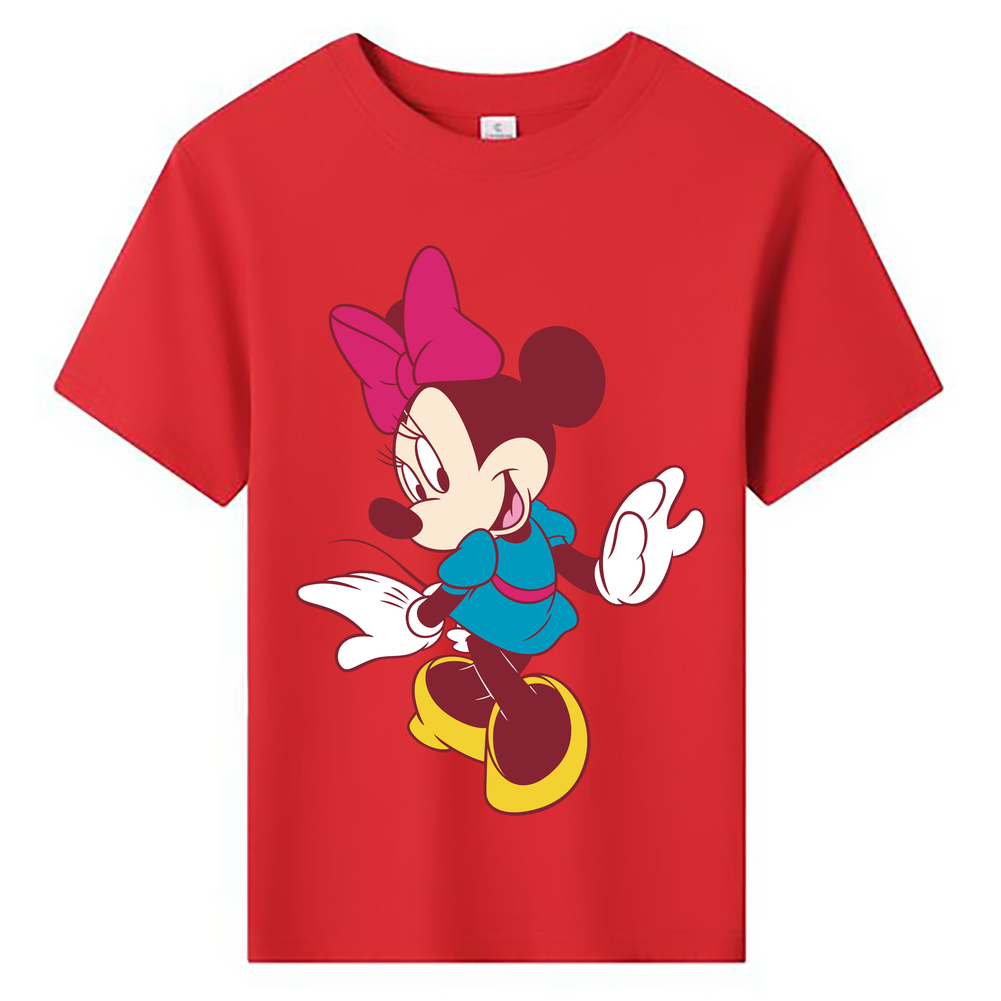 ミッキーマウス Mickey Mouse 綿100％キッズTシャツ（フロントプリント）