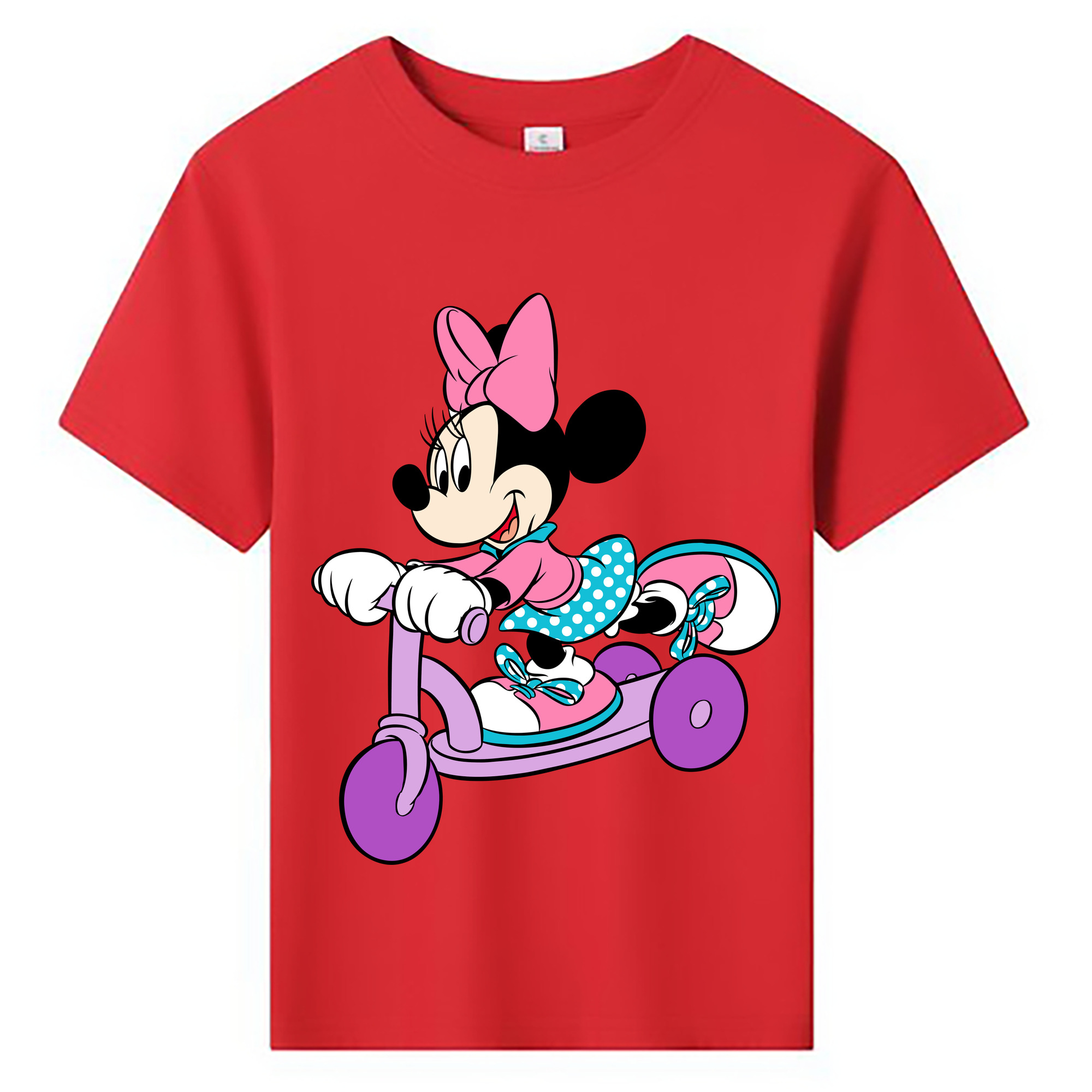 ミッキーマウス Mickey Mouse 綿100％キッズTシャツ（フロントプリント）