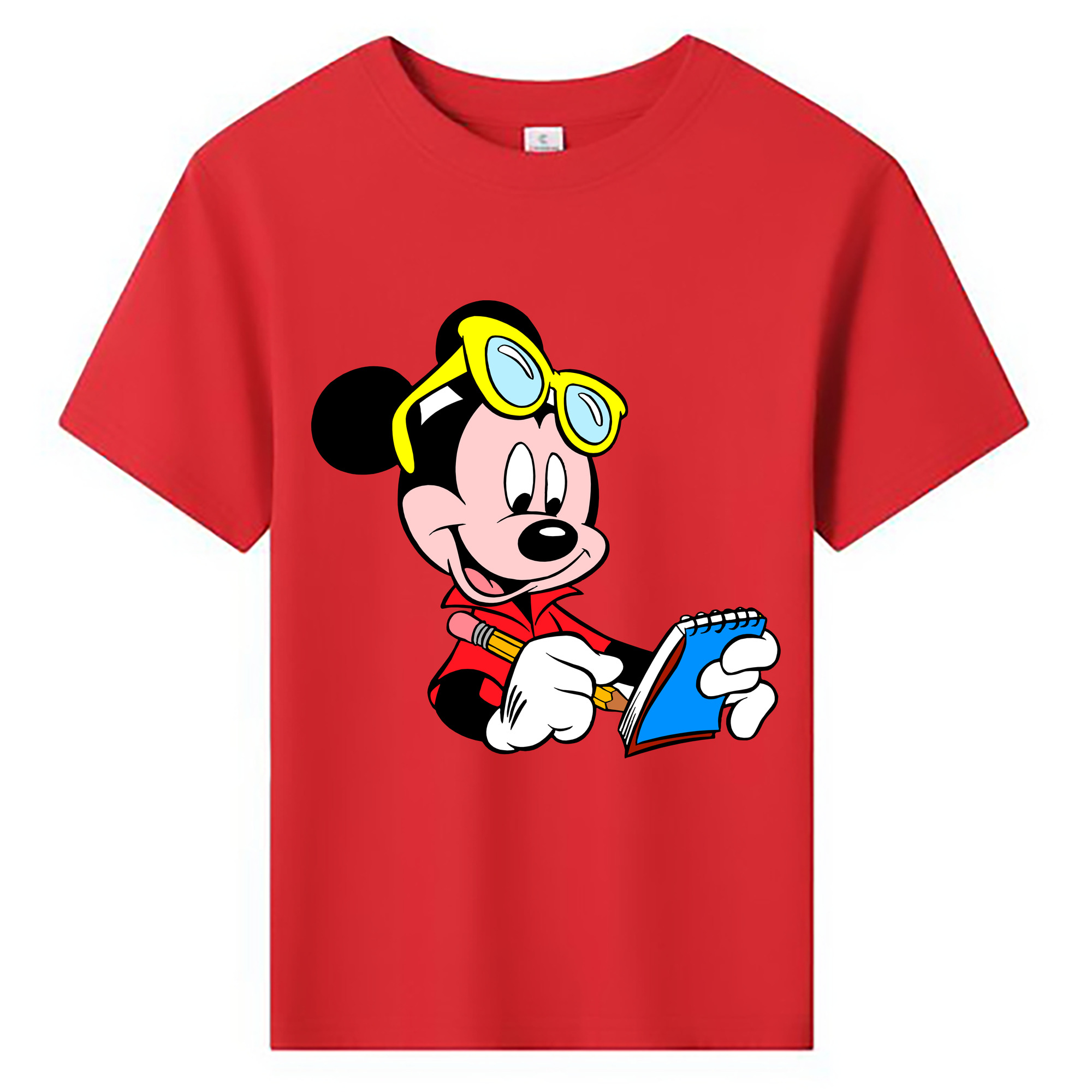 ミッキーマウス Mickey Mouse 綿100％キッズTシャツ（フロントプリント）