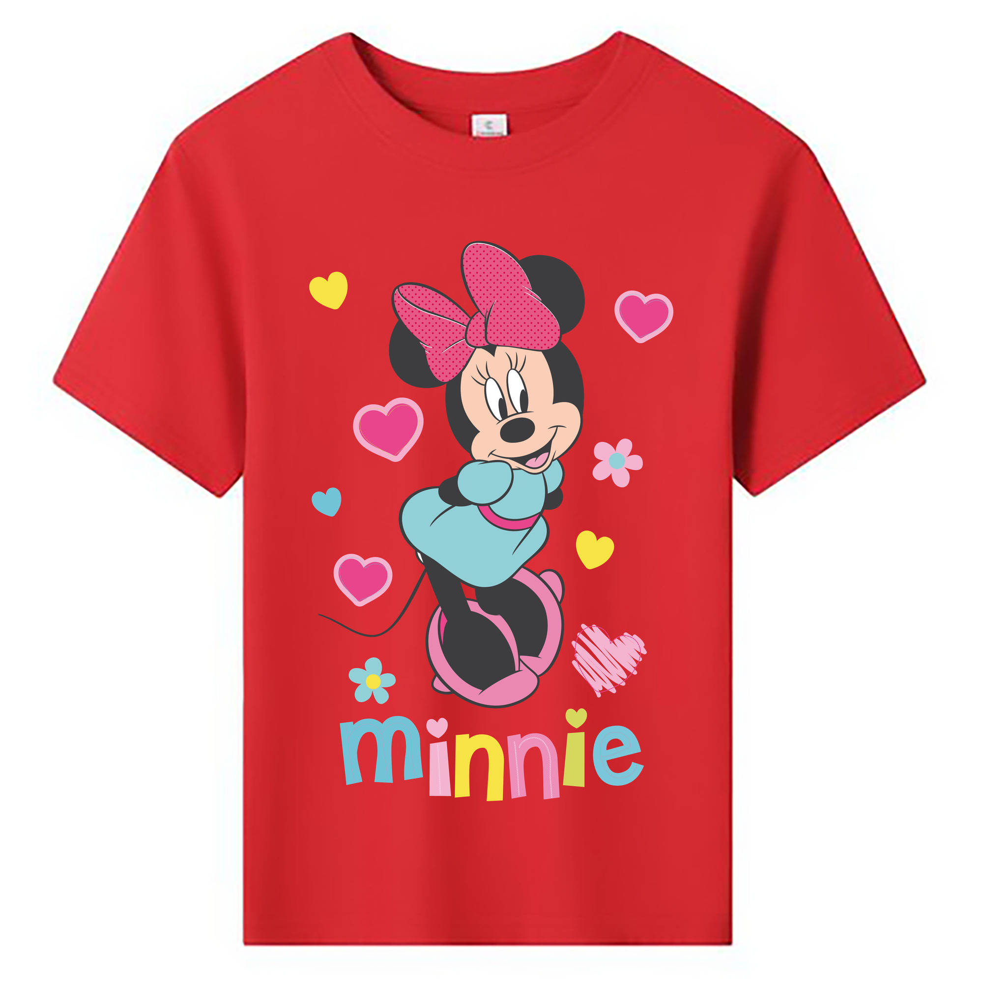 ミッキーマウス Mickey Mouse 綿100％キッズTシャツ（フロントプリント）