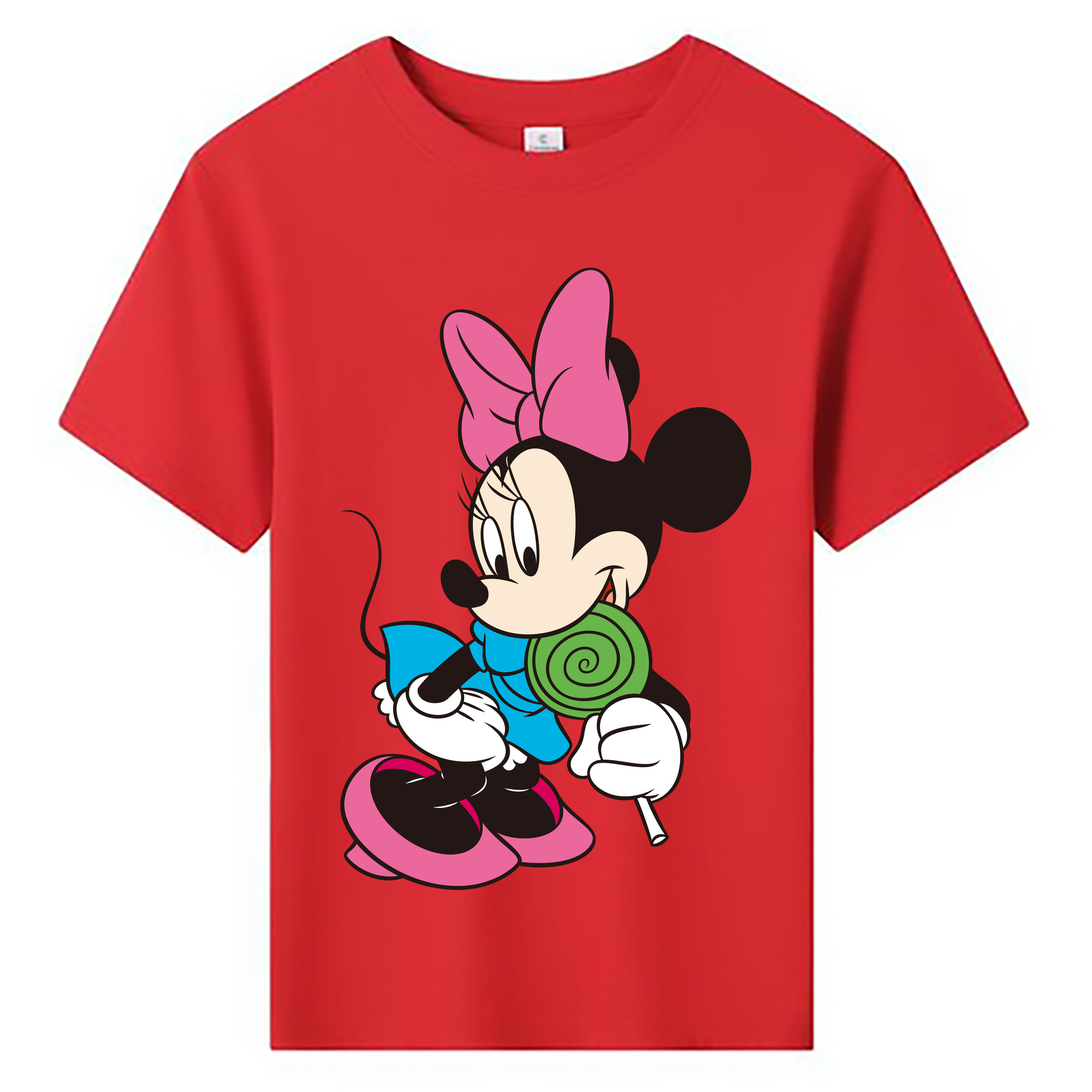 ミッキーマウス Mickey Mouse 綿100％キッズTシャツ（フロントプリント）