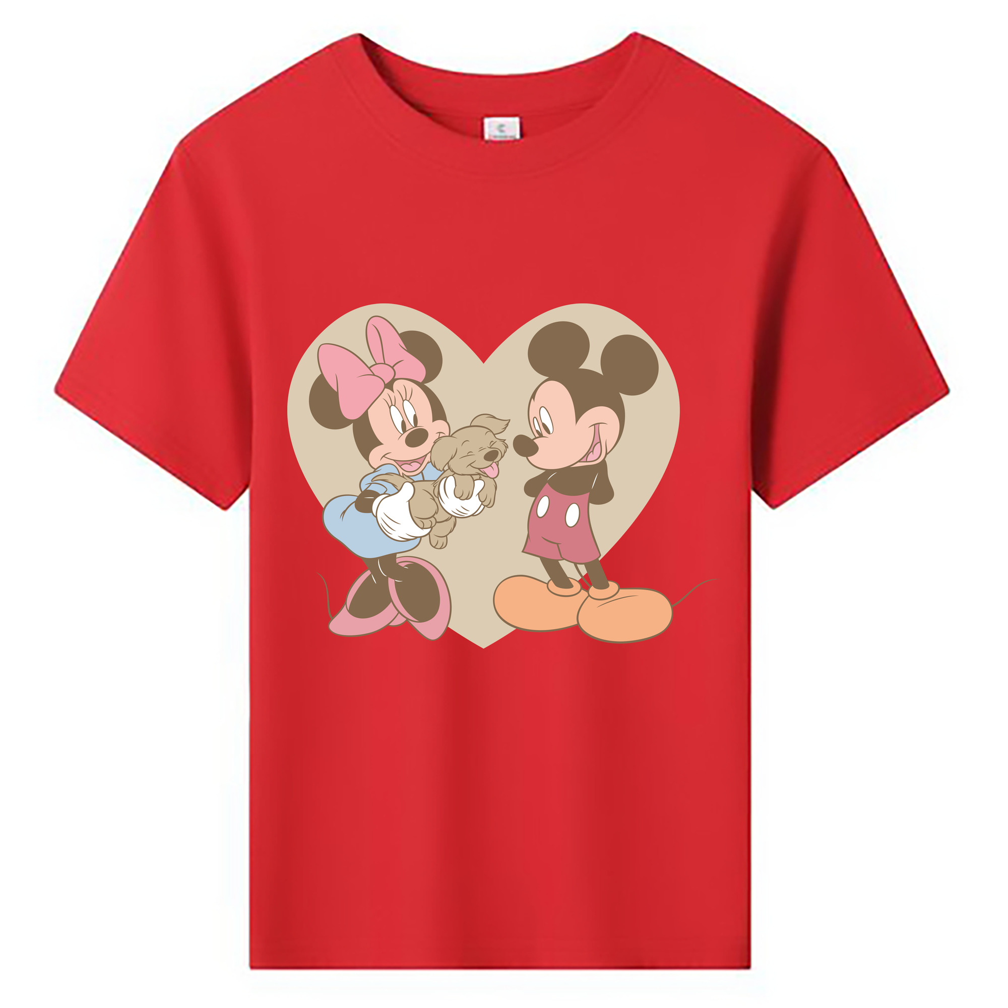 ミッキーマウス Mickey Mouse 綿100％キッズTシャツ（フロントプリント）