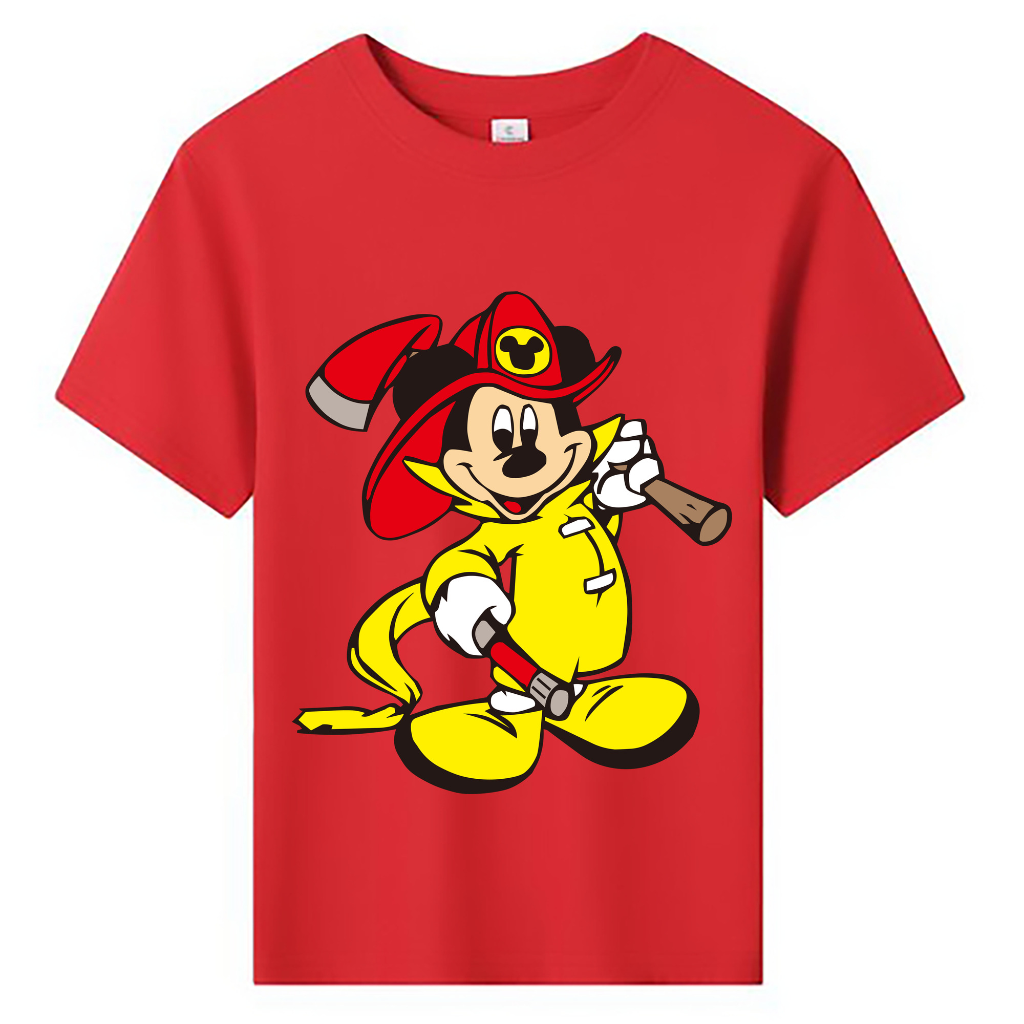 ミッキーマウス Mickey Mouse 綿100％キッズTシャツ（フロントプリント）