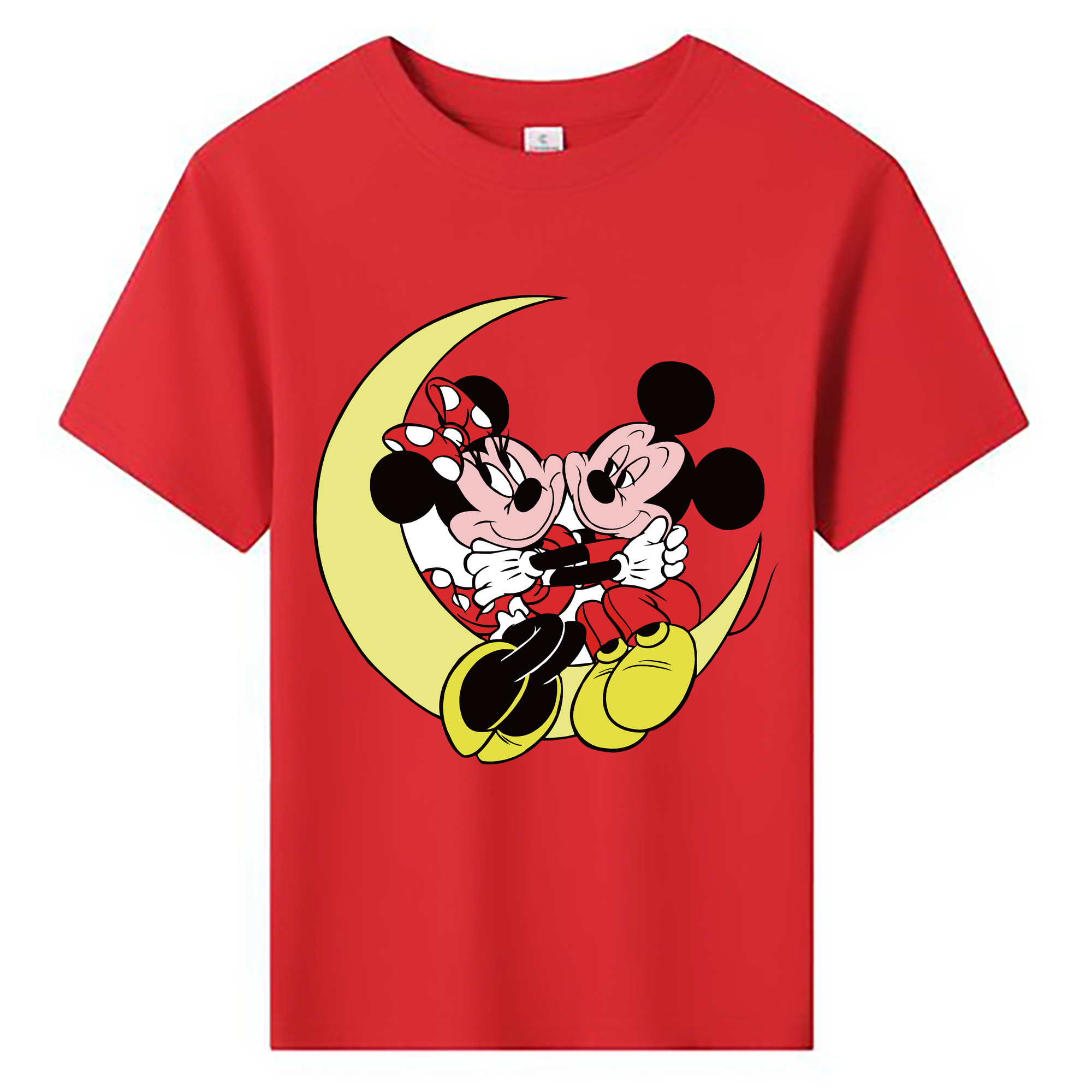 ミッキーマウス Mickey Mouse 綿100％キッズTシャツ（フロントプリント）