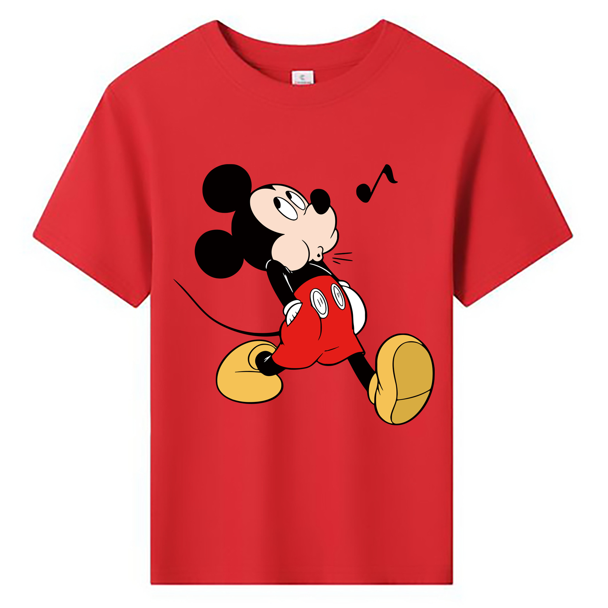 ミッキーマウス Mickey Mouse 綿100％キッズTシャツ（フロントプリント）