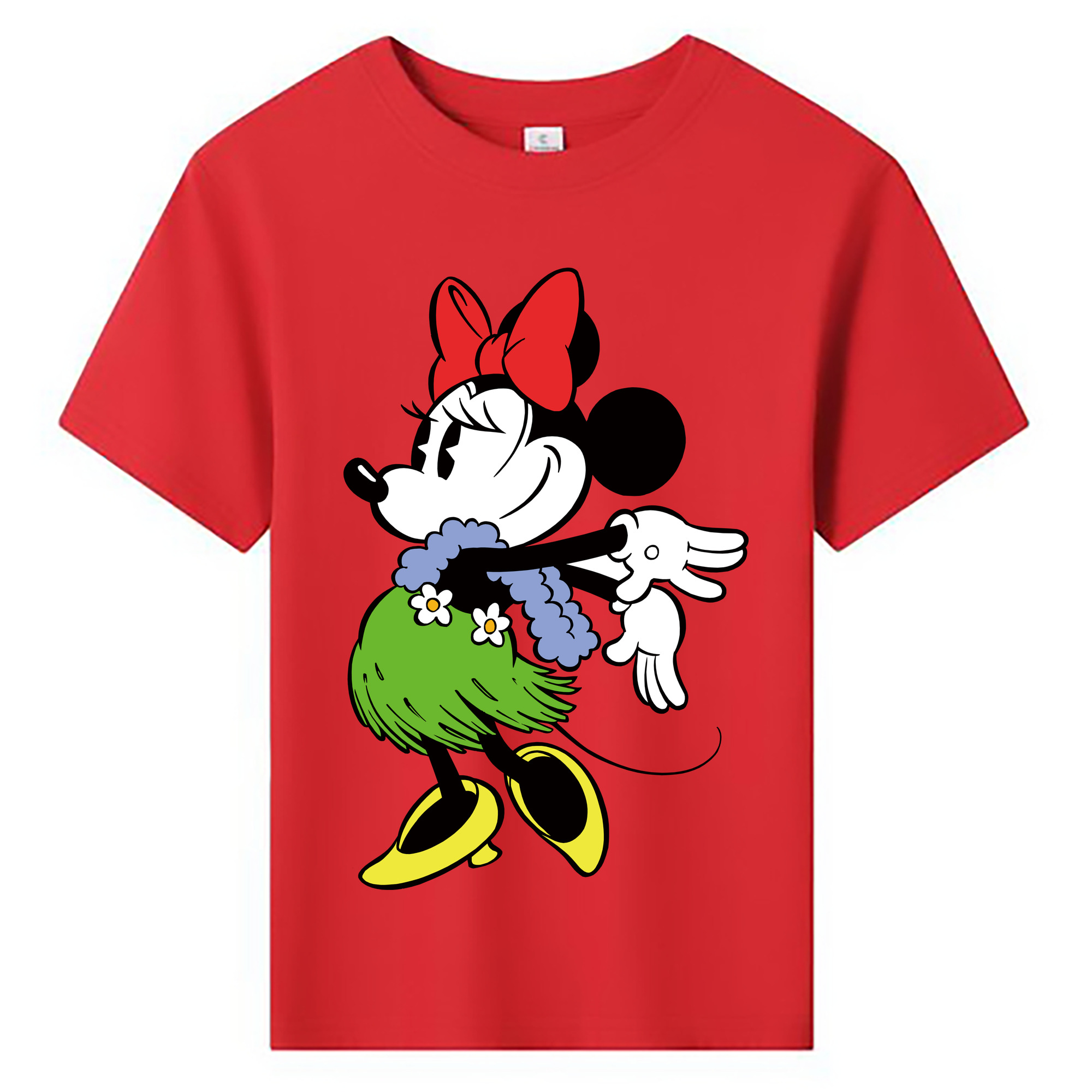 ミッキーマウス Mickey Mouse 綿100％キッズTシャツ（フロントプリント）