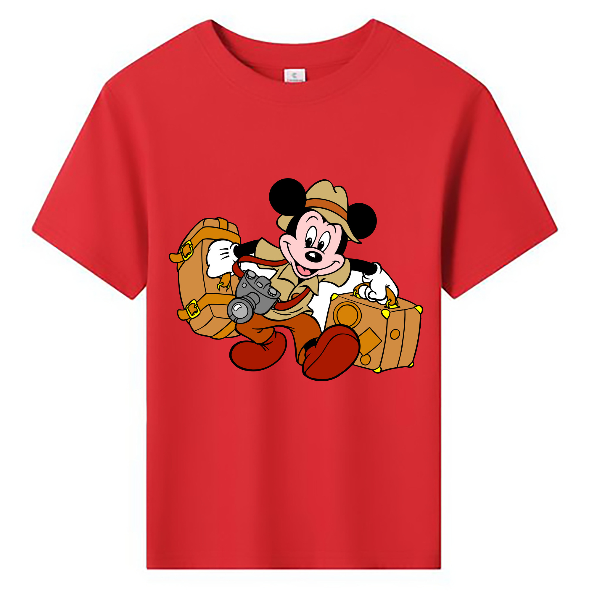 ミッキーマウス Mickey Mouse 綿100％キッズTシャツ（フロントプリント）