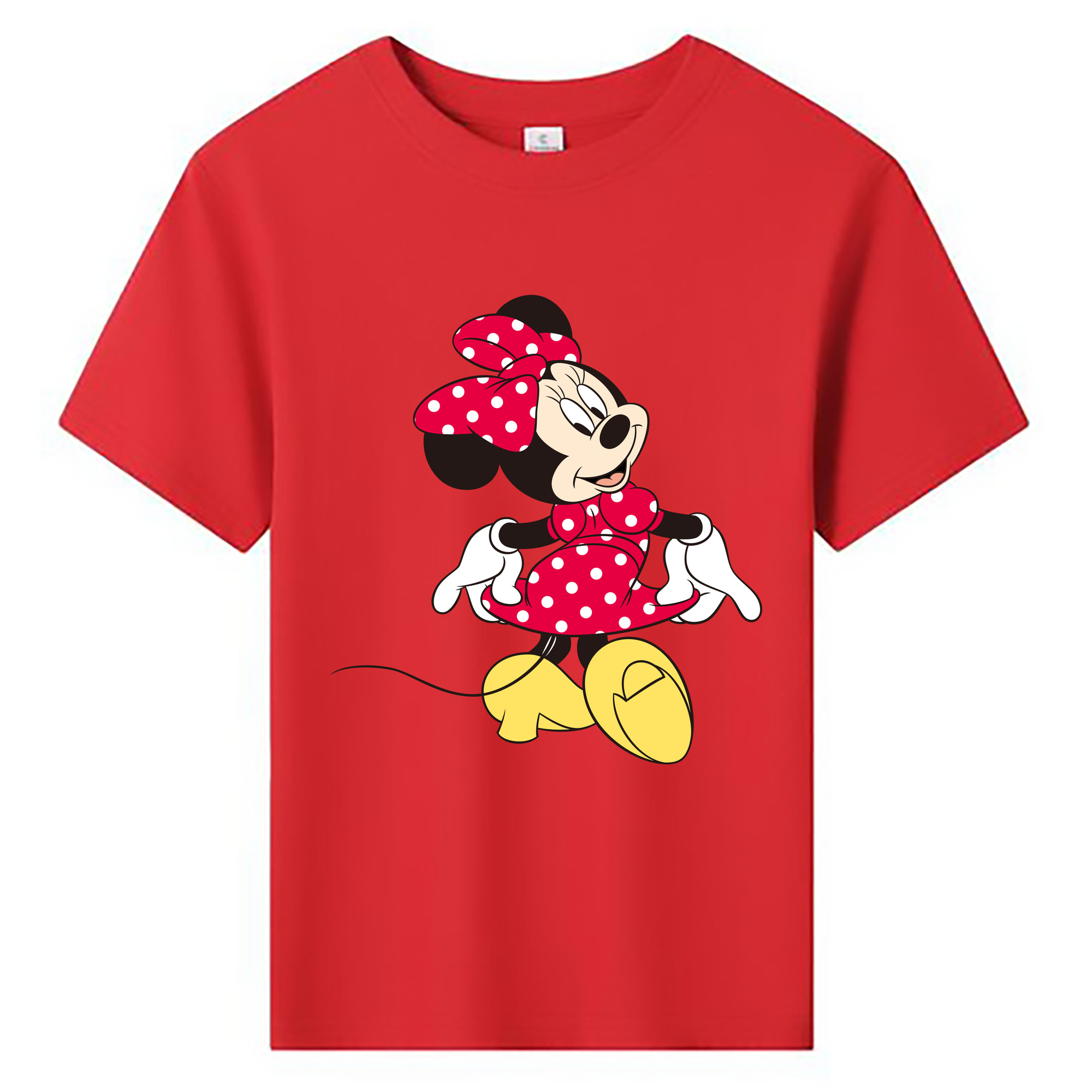 ミッキーマウス Mickey Mouse 綿100％キッズTシャツ（フロントプリント）