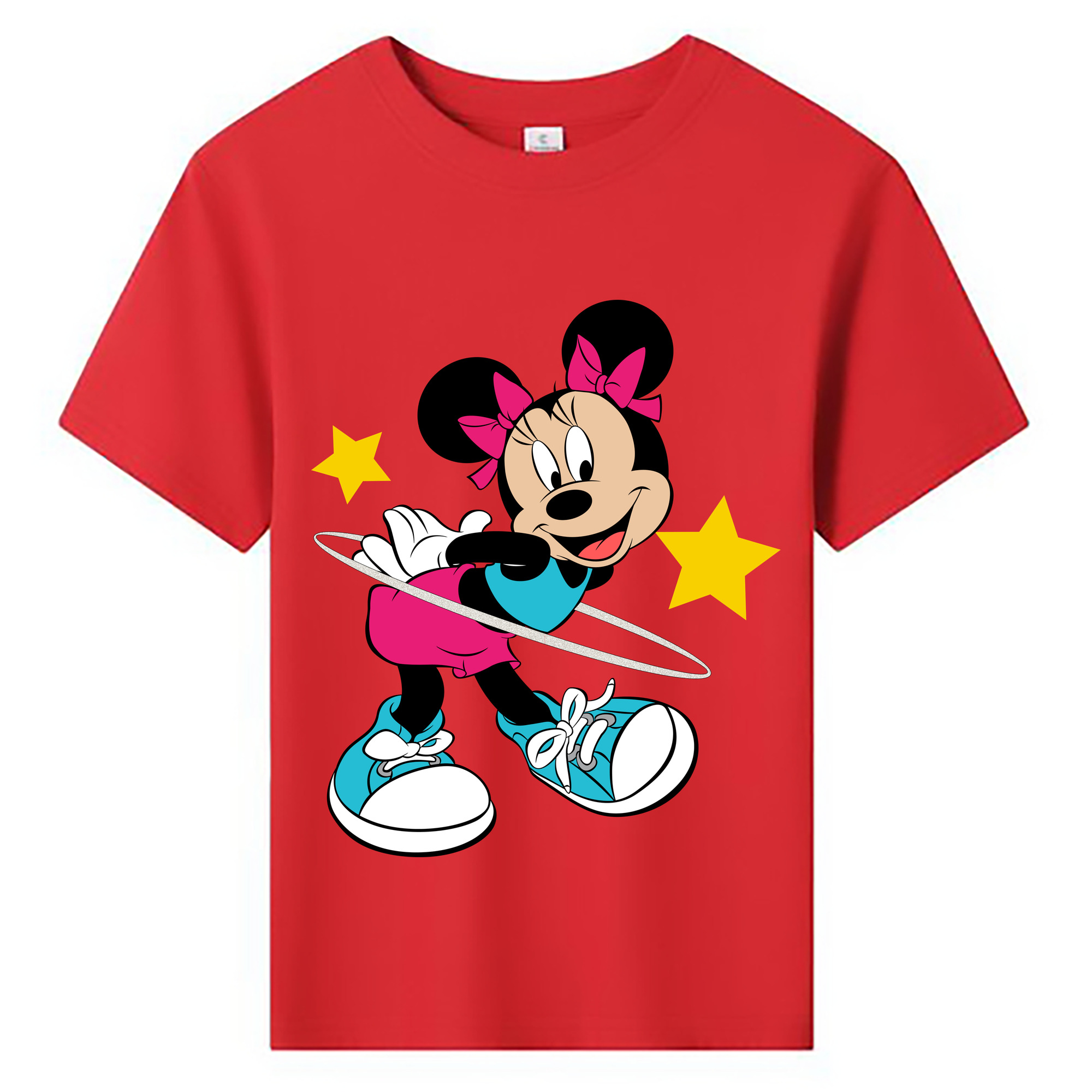 ミッキーマウス Mickey Mouse 綿100％キッズTシャツ（フロントプリント）