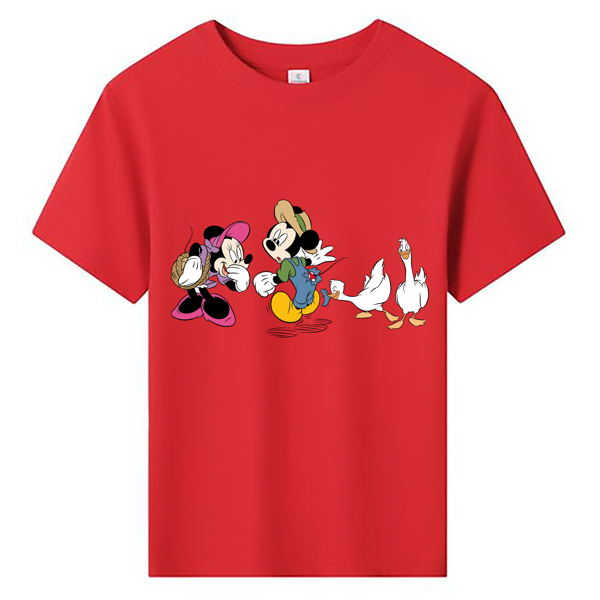 ミッキーマウス Mickey Mouse 綿100％キッズTシャツ（フロントプリント）