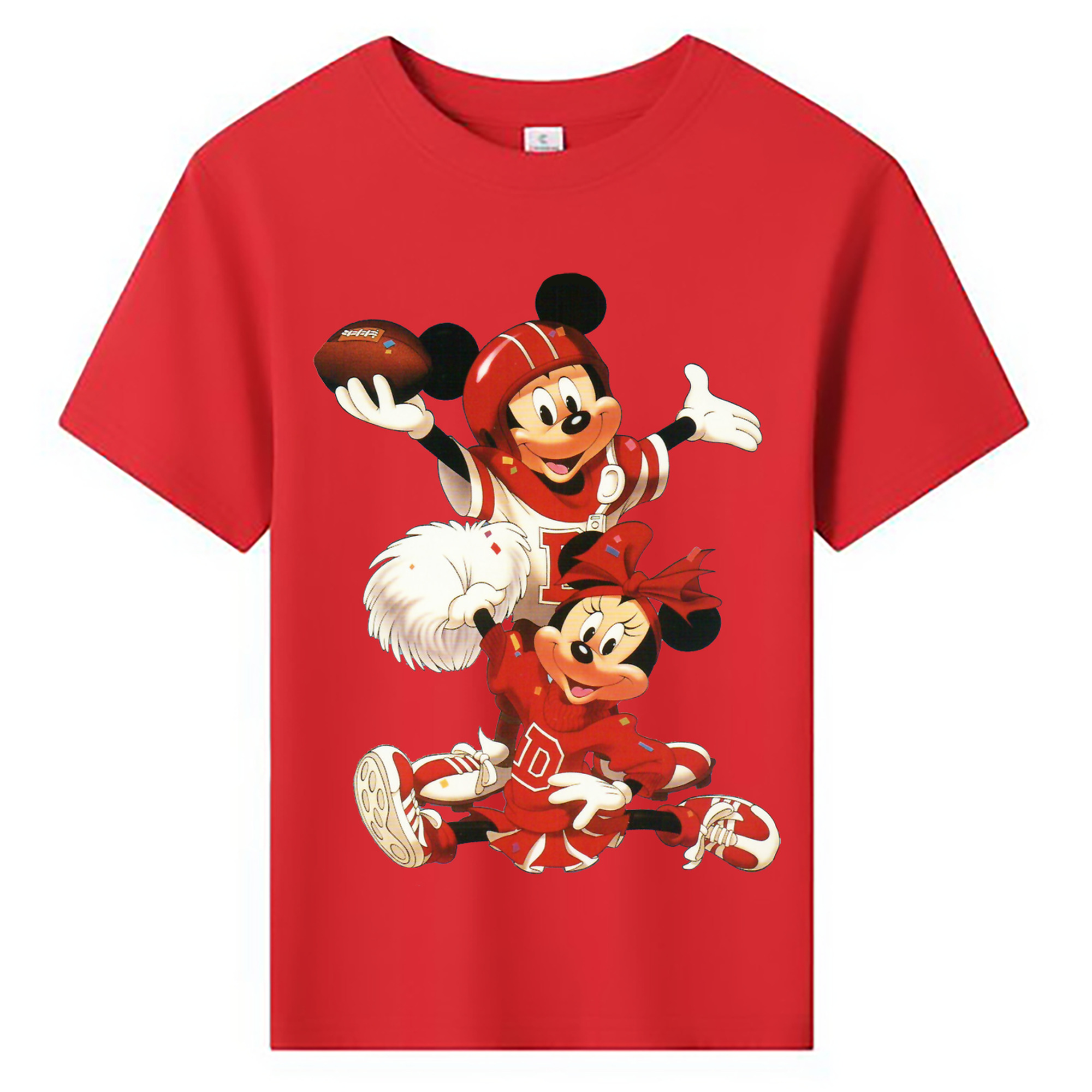 ミッキーマウス Mickey Mouse 綿100％キッズTシャツ（フロントプリント）