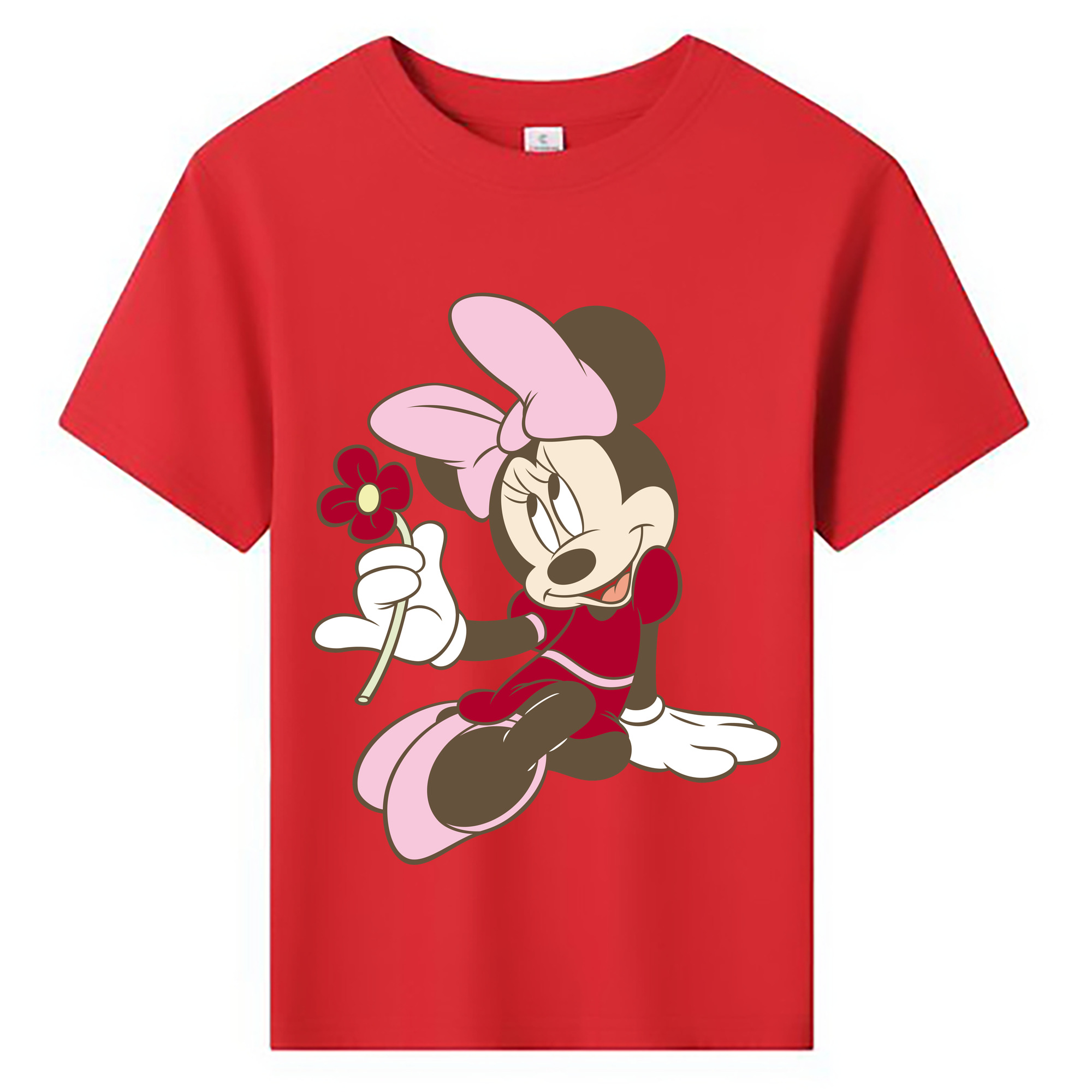 ミッキーマウス Mickey Mouse 綿100％キッズTシャツ（フロントプリント）