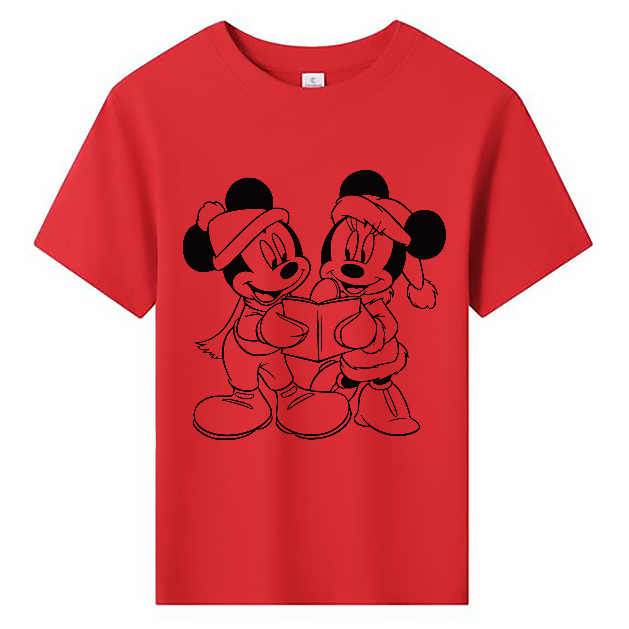ミッキーマウス Mickey Mouse 綿100％キッズTシャツ（フロントプリント）